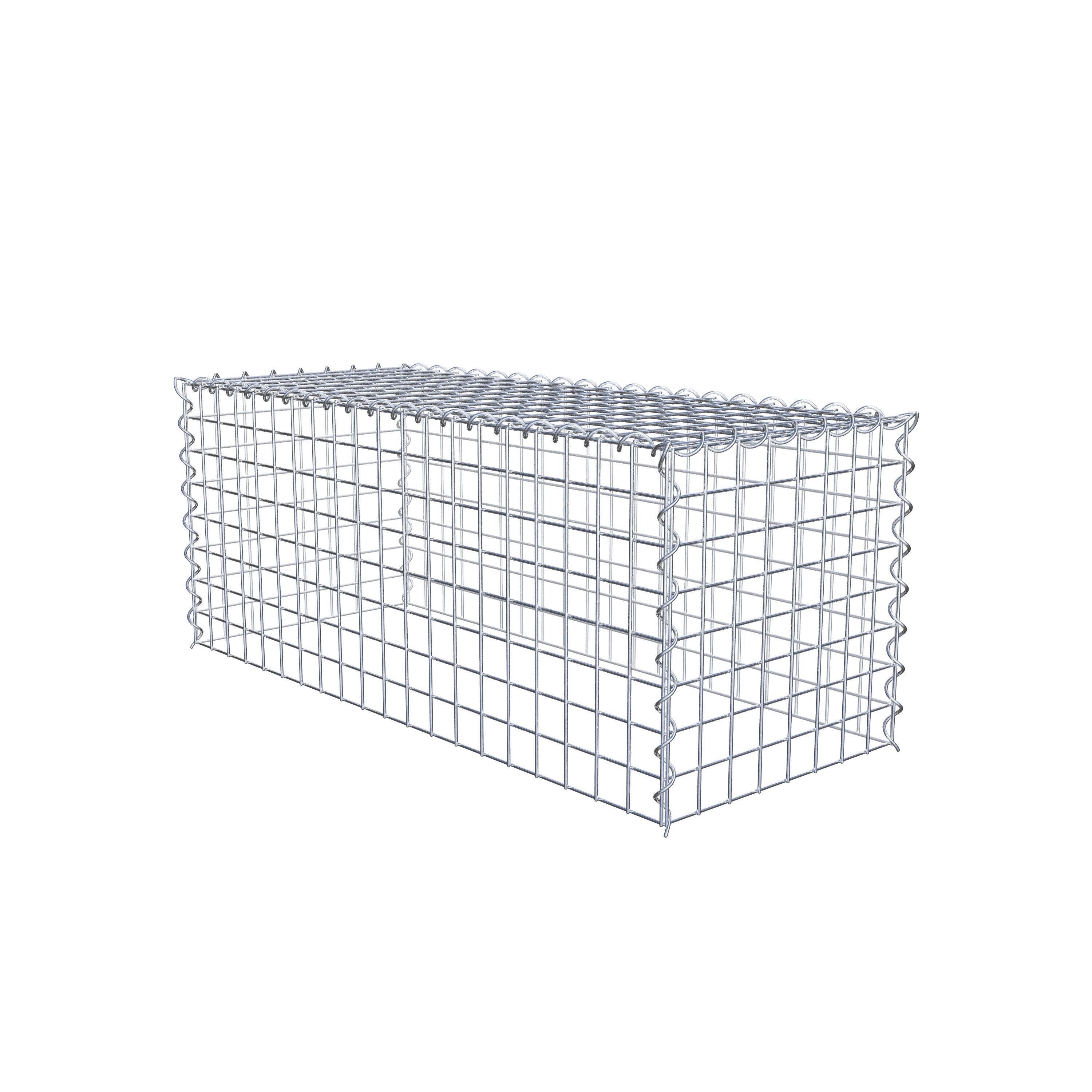 Grown-on gabion type 3 100 cm x 40 cm x 40 cm (L x H x D), mesh size 5 cm x 5 cm, spiral