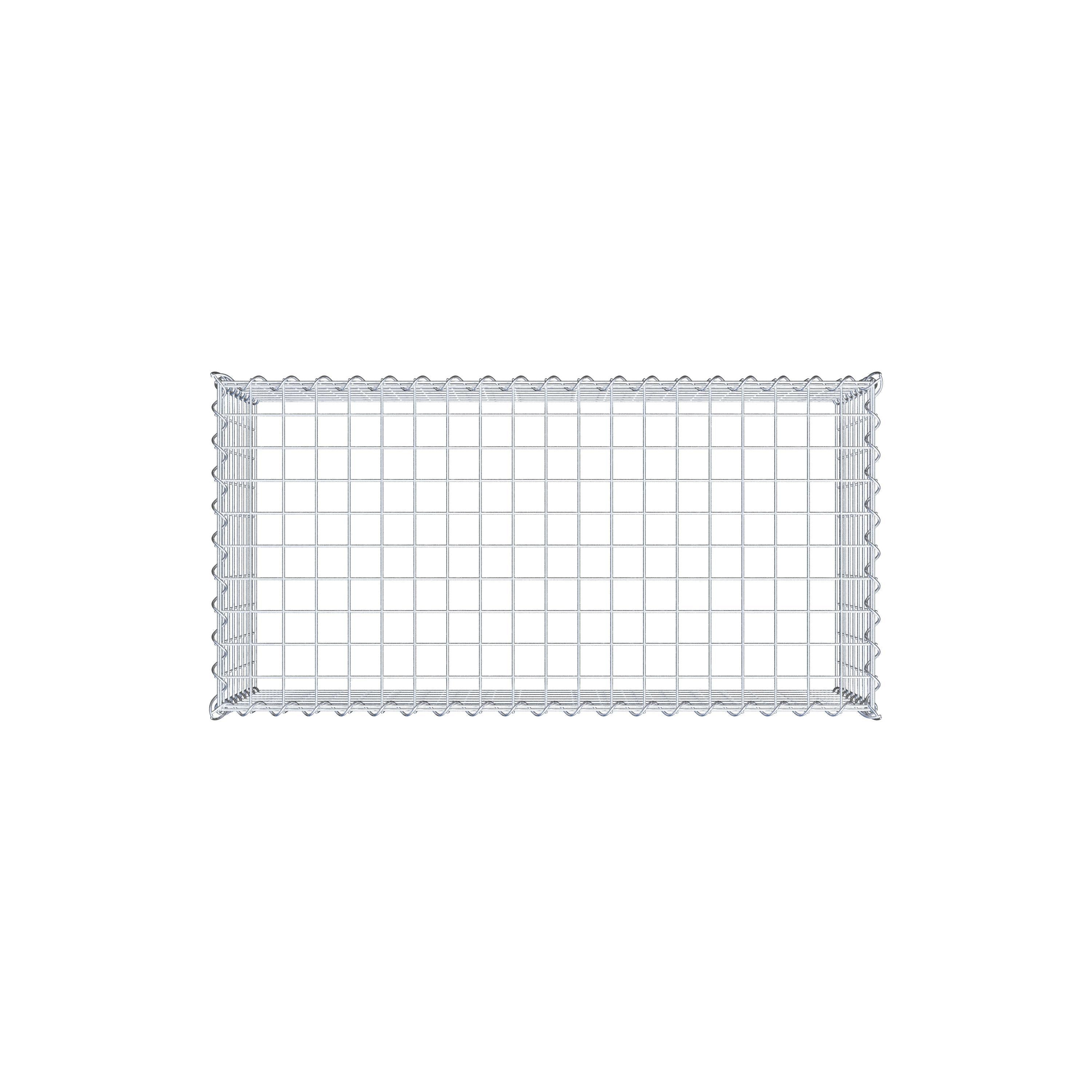 Grown-on gabion type 3 100 cm x 40 cm x 50 cm (L x H x D), mesh size 5 cm x 5 cm, spiral