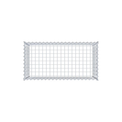 Anbaugabione Typ 3 100 cm x 50 cm x 50 cm (L x H x T), Maschenweite 5 cm x 5 cm, Spirale