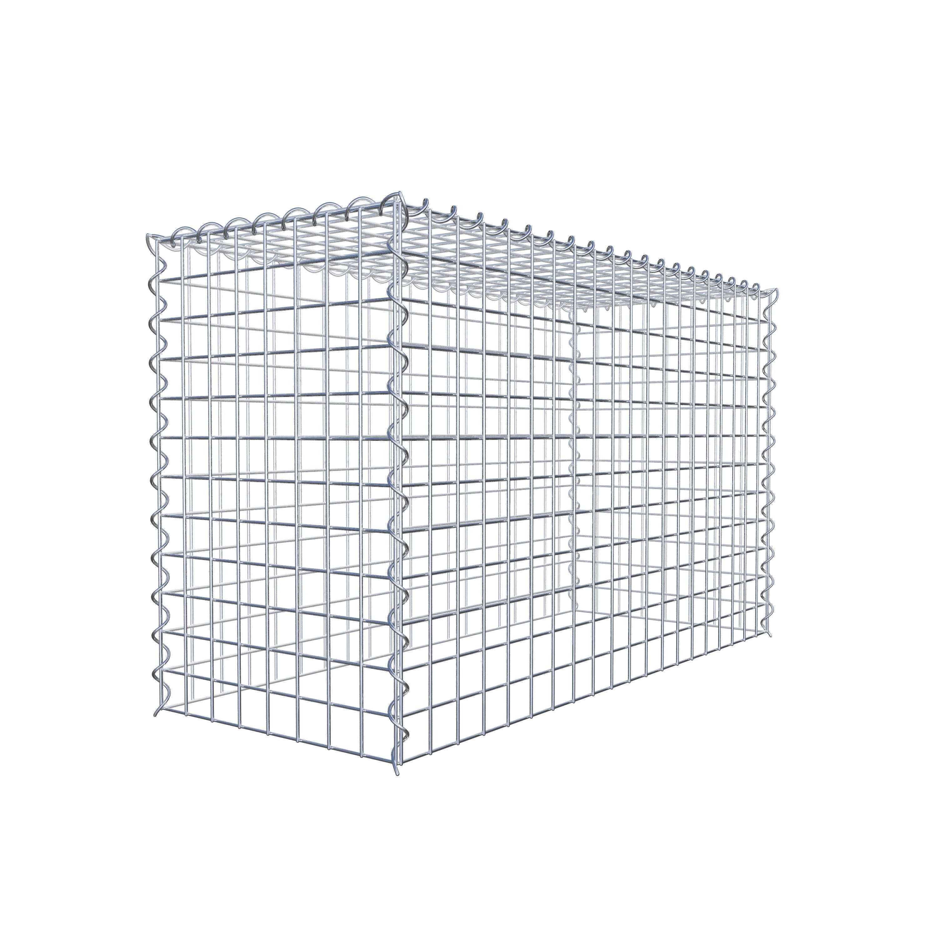 Grown-on gabion type 3 100 cm x 60 cm x 40 cm (L x H x D), mesh size 5 cm x 5 cm, spiral