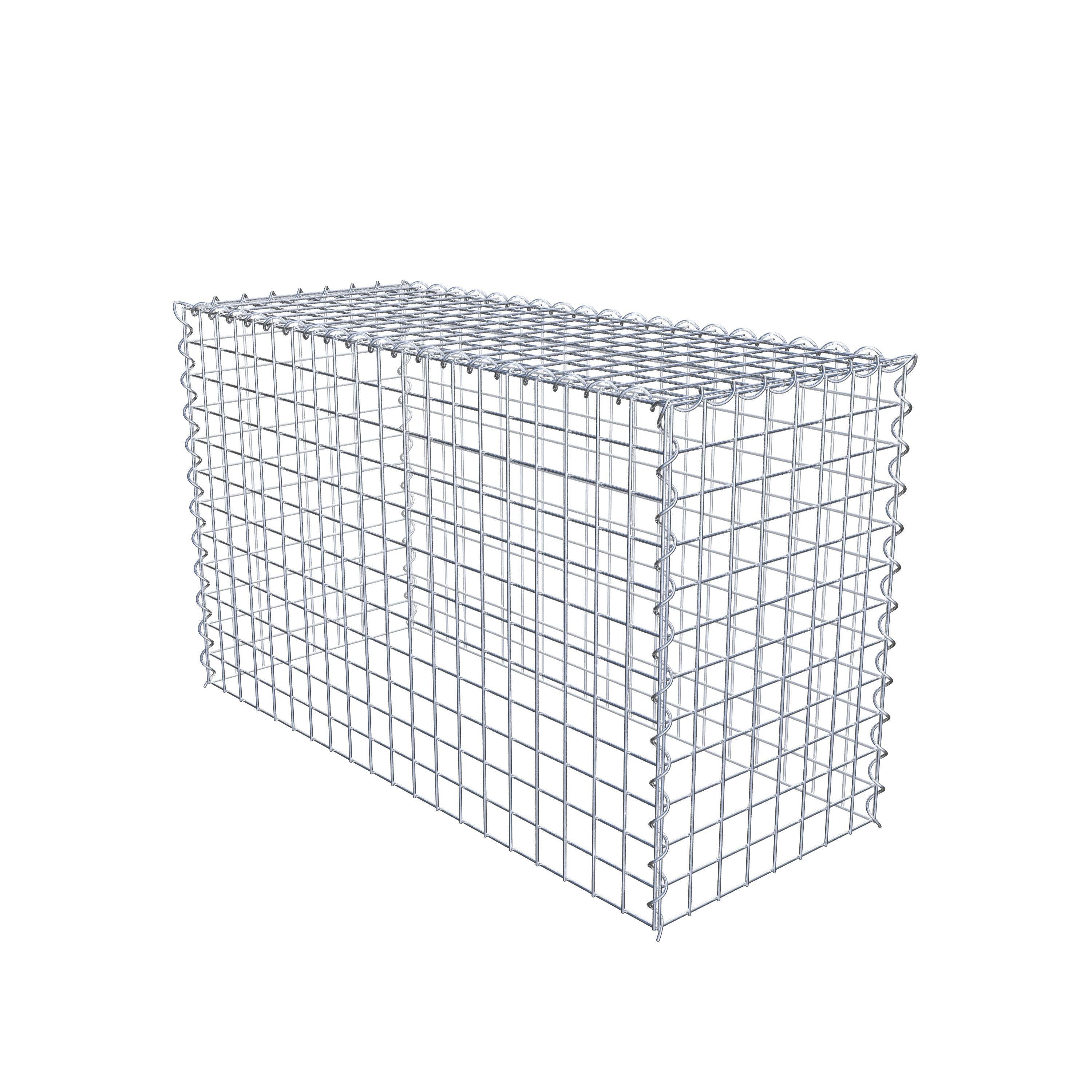 Grown-on gabion type 3 100 cm x 60 cm x 40 cm (L x H x D), mesh size 5 cm x 5 cm, spiral