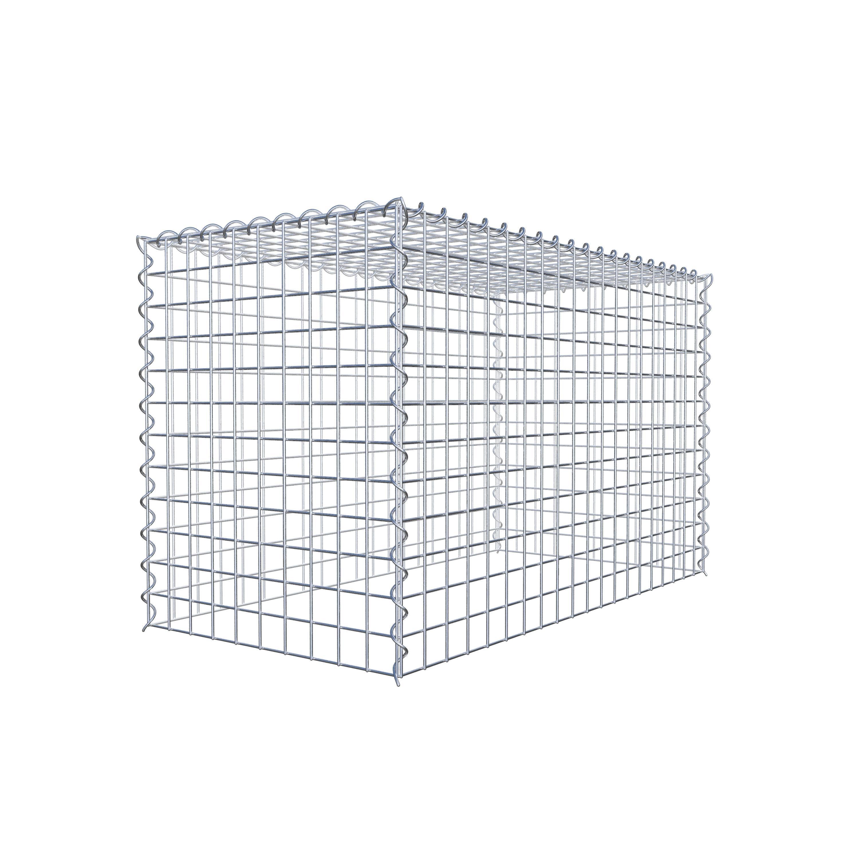 Grown-on gabion type 3 100 cm x 60 cm x 50 cm (L x H x D), mesh size 5 cm x 5 cm, spiral