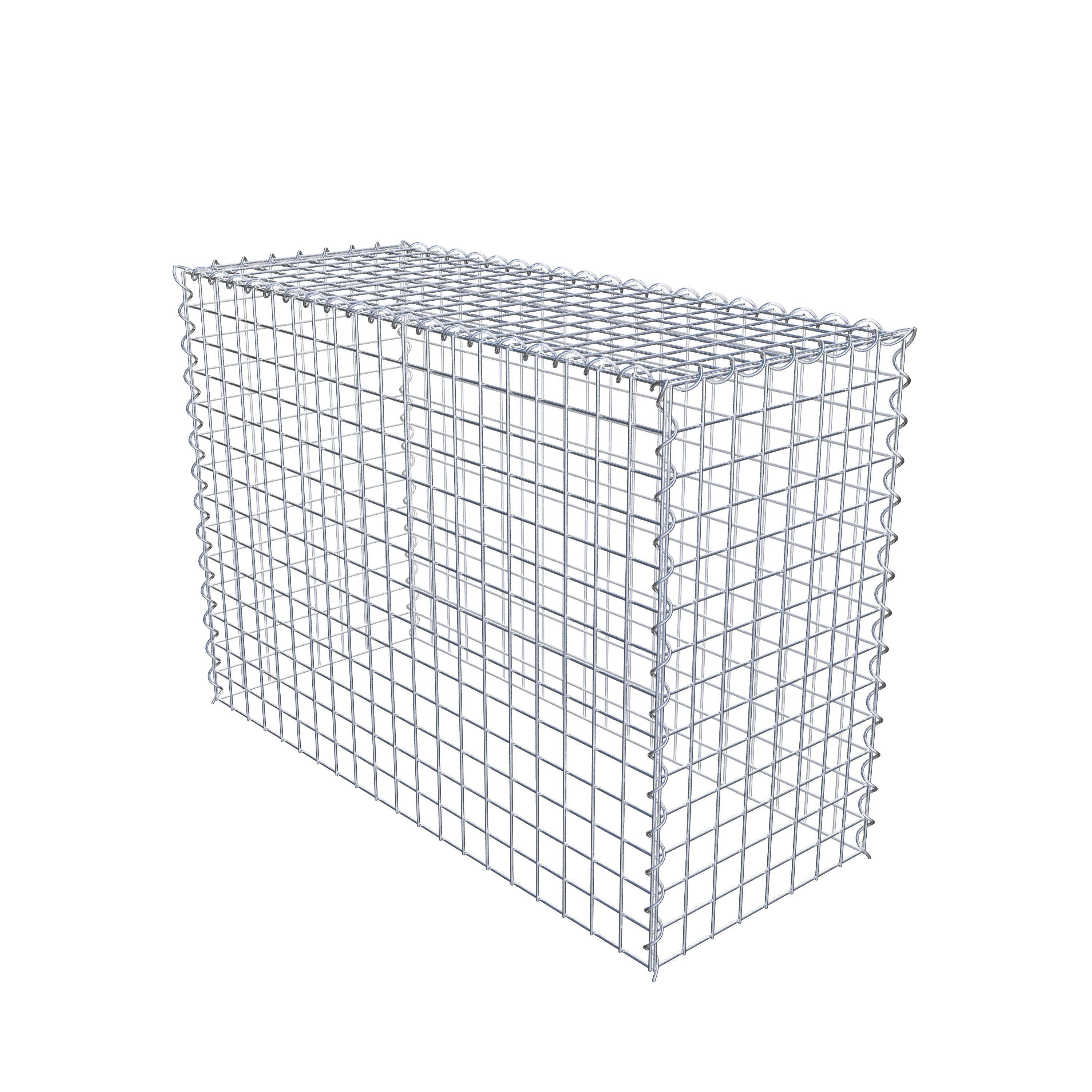 Udvokset gabion type 3 100 cm x 70 cm x 40 cm (L x H x D), maskestørrelse 5 cm x 5 cm, spiral