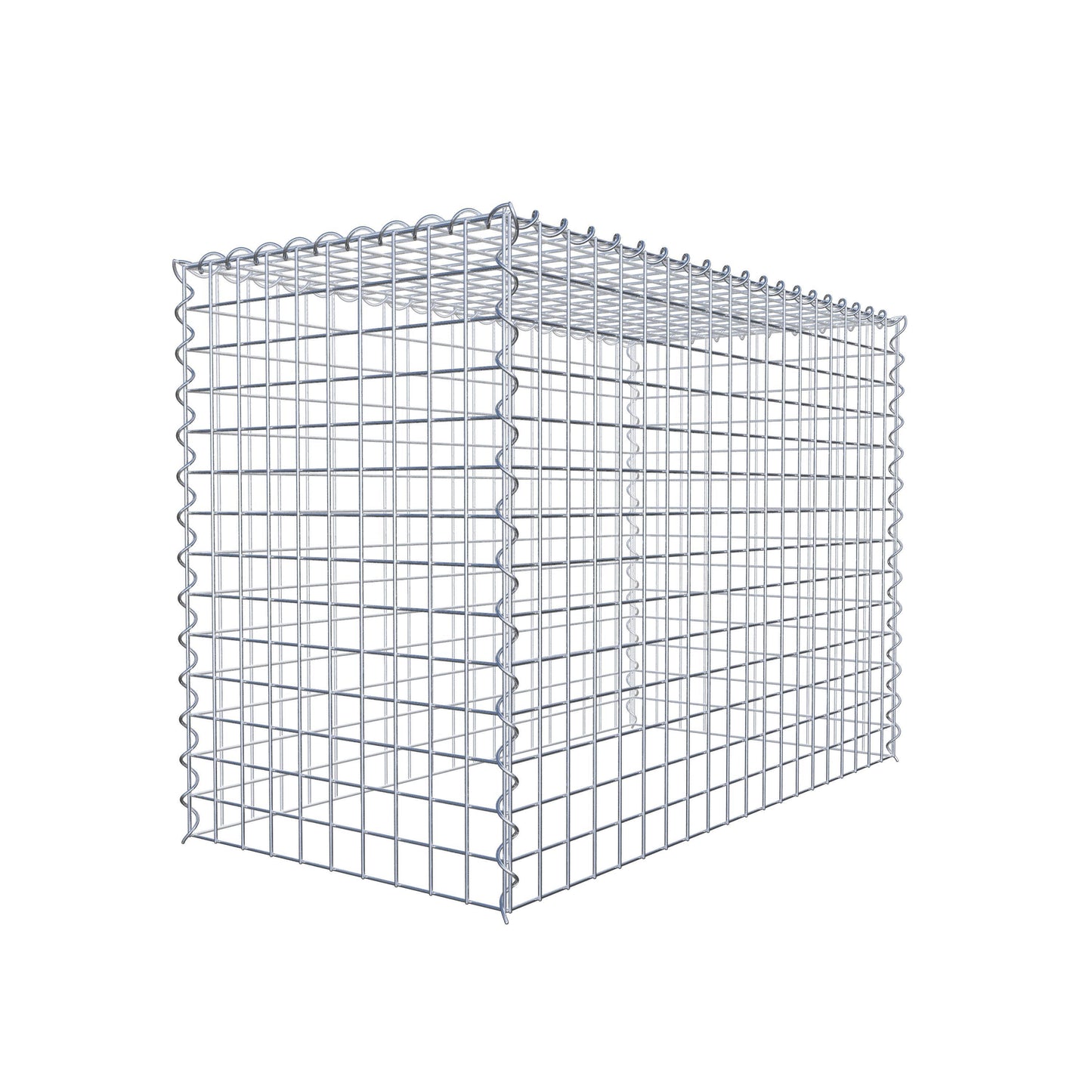 Gabion rapporté type 3 100 cm x 70 cm x 50 cm (L x H x P), mailles 5 cm x 5 cm, spirale