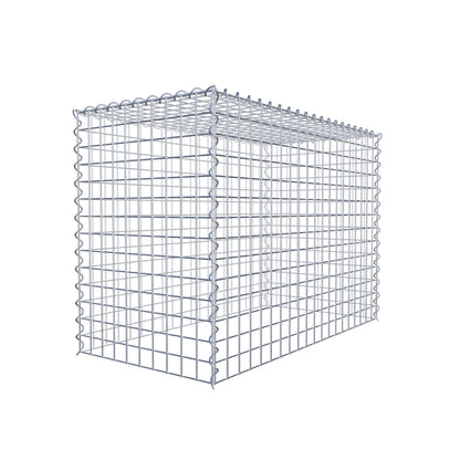 Gabion rapporté type 3 100 cm x 70 cm x 50 cm (L x H x P), mailles 5 cm x 5 cm, spirale