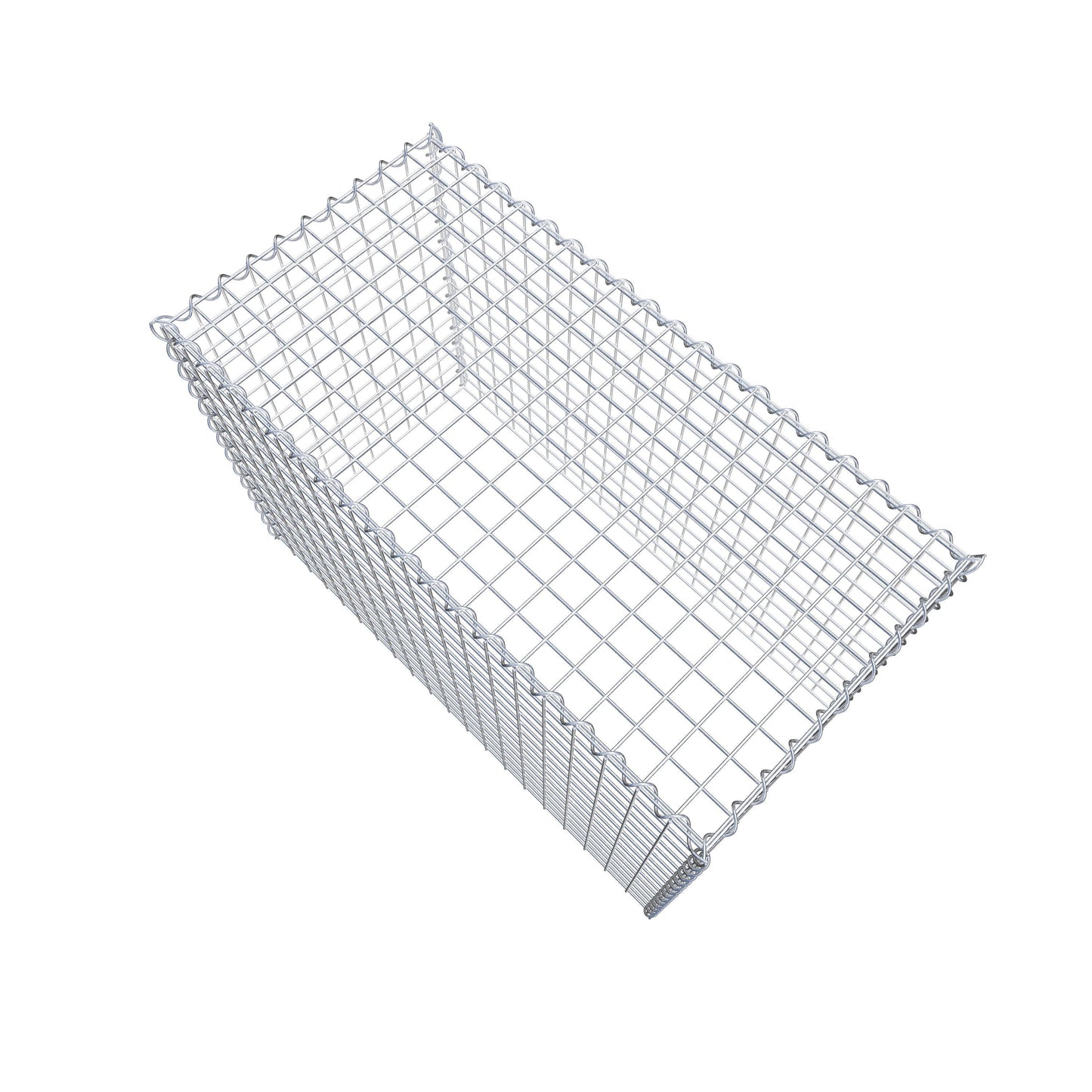 Gabion rapporté type 3 100 cm x 70 cm x 50 cm (L x H x P), mailles 5 cm x 5 cm, spirale