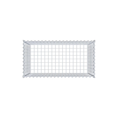 Gabion rapporté type 3 100 cm x 70 cm x 50 cm (L x H x P), mailles 5 cm x 5 cm, spirale