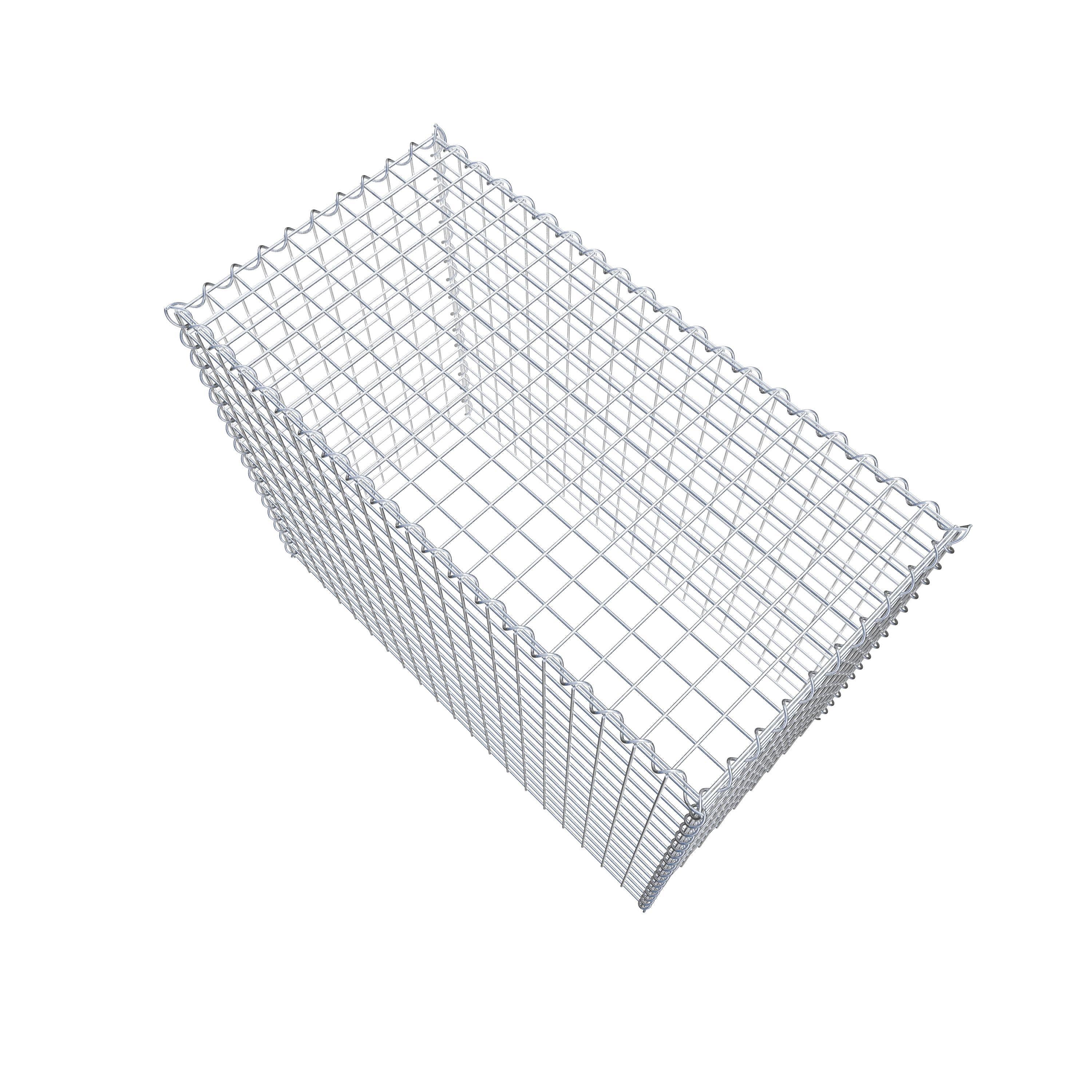 Grown-on gabion type 3 100 cm x 80 cm x 50 cm (L x H x D), mesh size 5 cm x 5 cm, spiral