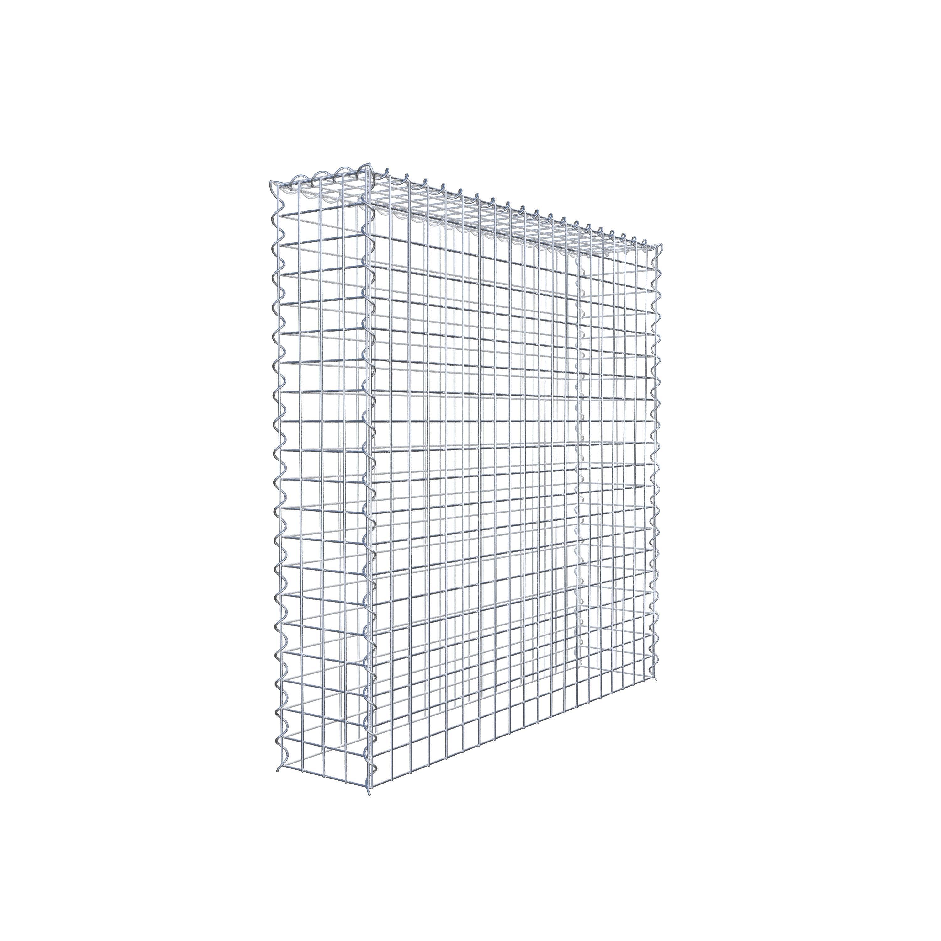 Grown-on gabion type 3 100 cm x 100 cm x 20 cm (L x H x D), mesh size 5 cm x 5 cm, spiral