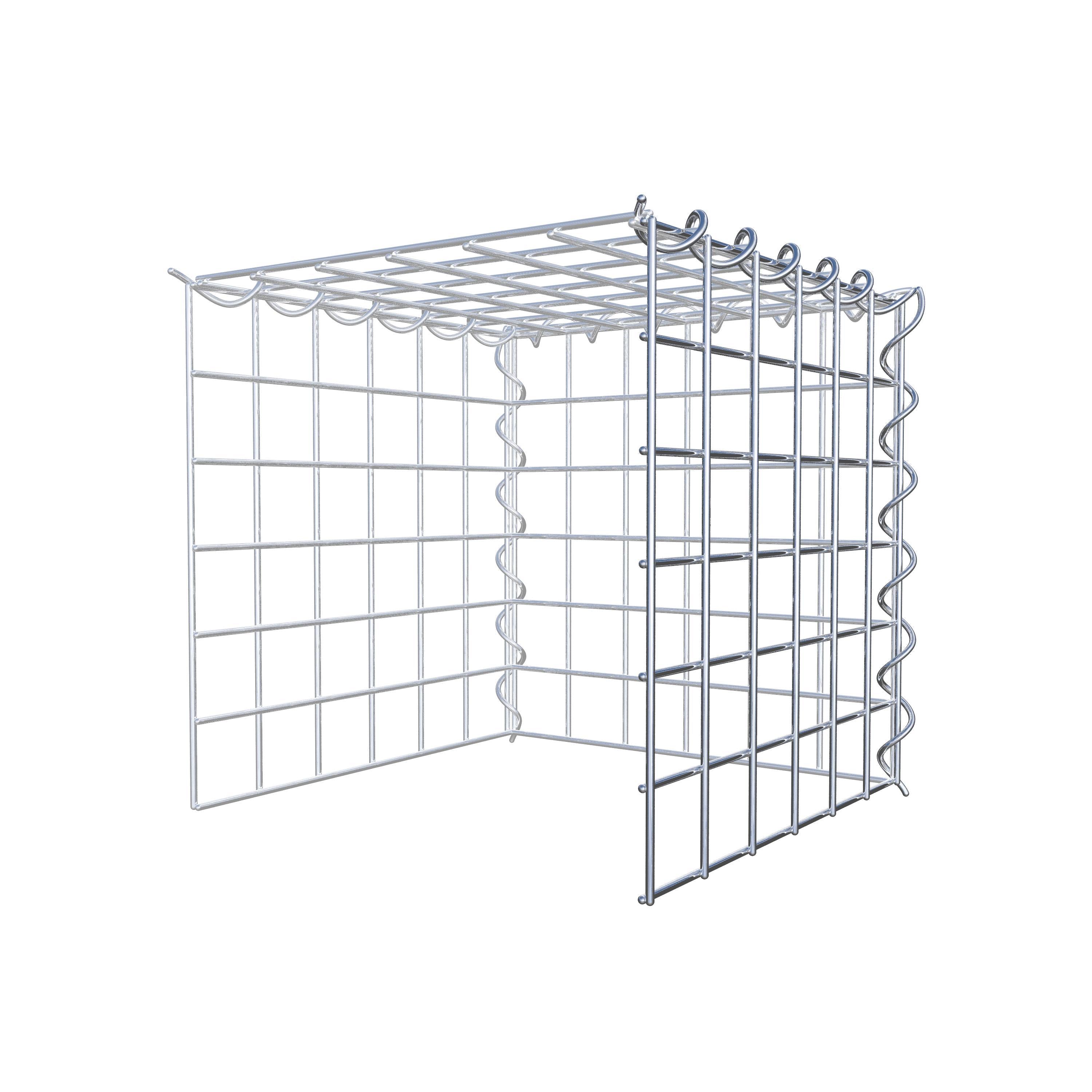 Anbaugabione Typ 4 30 cm x 30 cm x 30 cm (L x H x T), Maschenweite 5 cm x 5 cm, Spirale