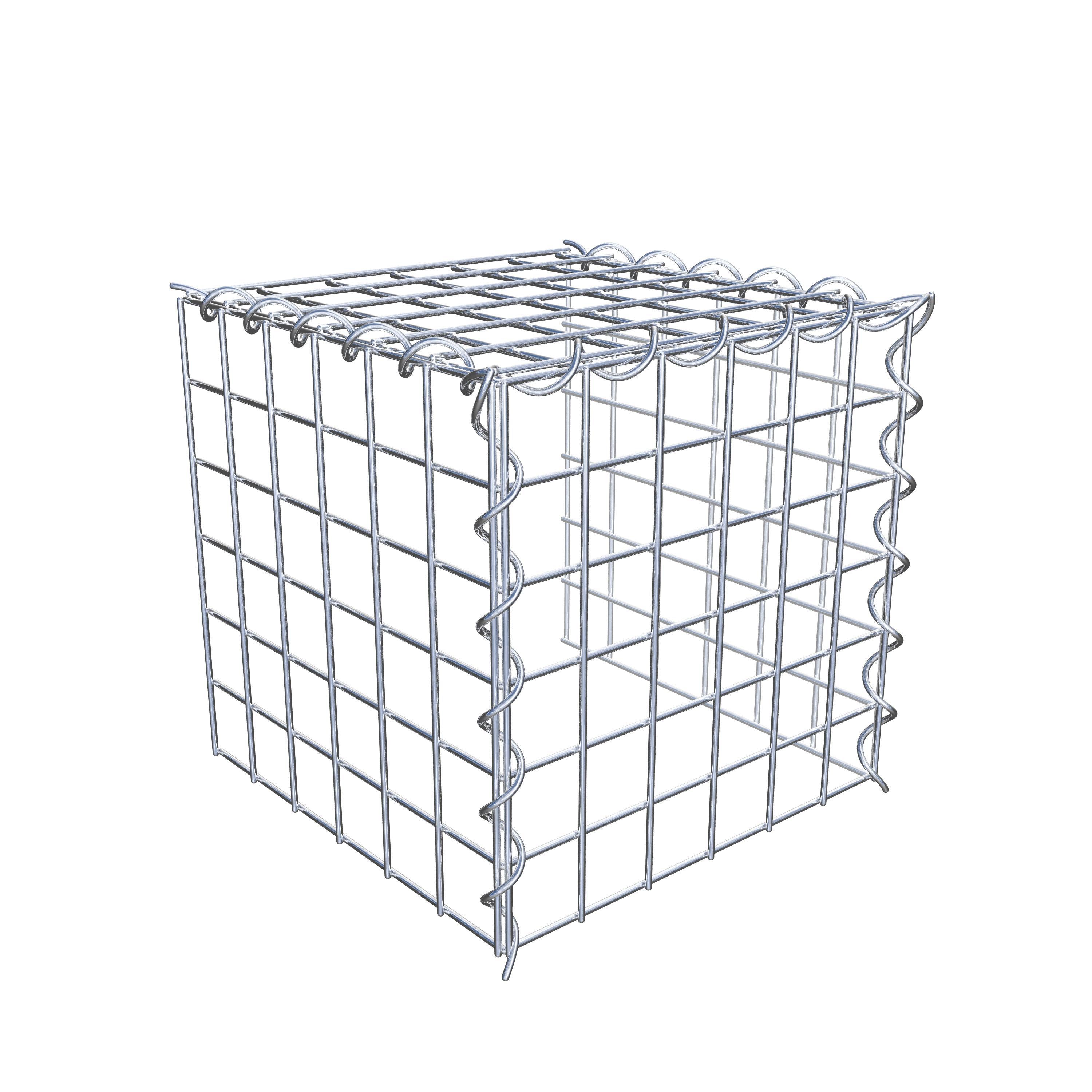 Grown-on gabion type 4 30 cm x 30 cm x 30 cm (L x H x D), mesh size 5 cm x 5 cm, spiral