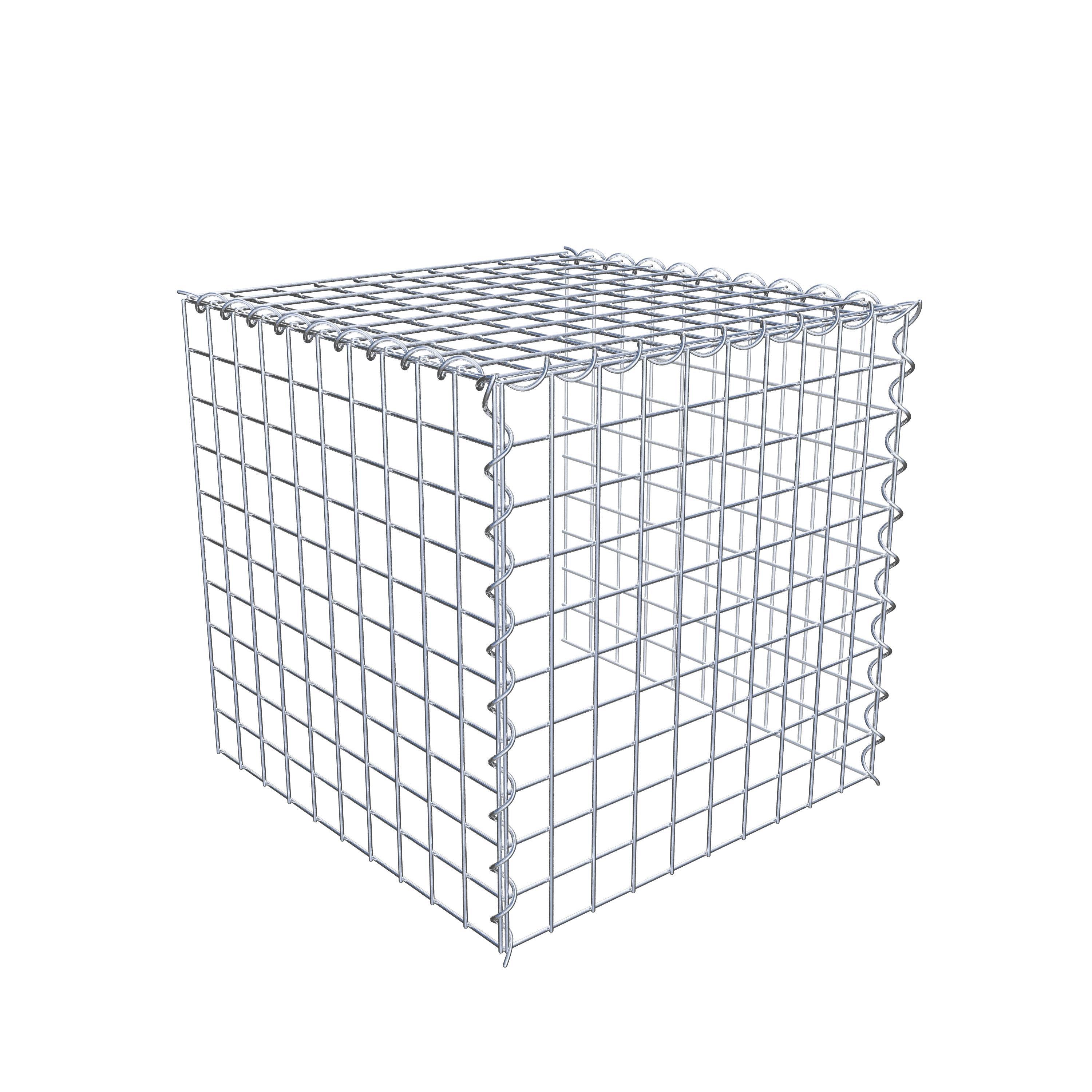 Grown-on gabion type 4 50 cm x 50 cm x 50 cm (L x H x D), mesh size 5 cm x 5 cm, spiral