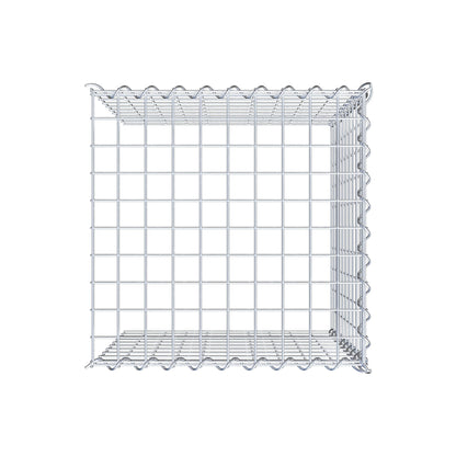 Aangebouwde schanskorf type 4 50 cm x 50 cm x 50 cm (L x H x D), maaswijdte 5 cm x 5 cm, spiraal