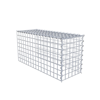 Gabion rapporté type 4 80 cm x 40 cm x 30 cm (L x H x P), mailles 5 cm x 5 cm, spirale