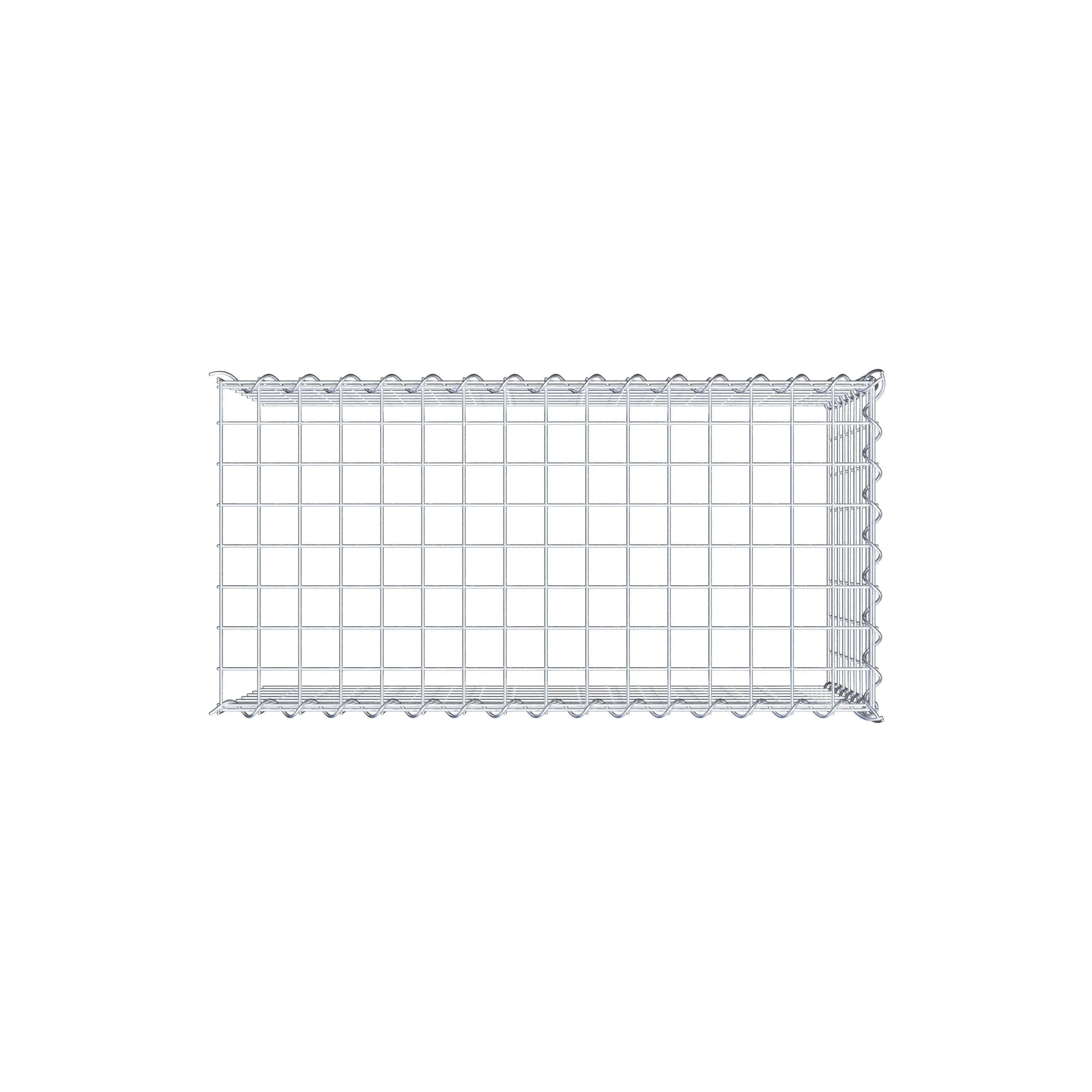 Grown-on gabion type 4 80 cm x 40 cm x 40 cm (L x H x D), mesh size 5 cm x 5 cm, spiral