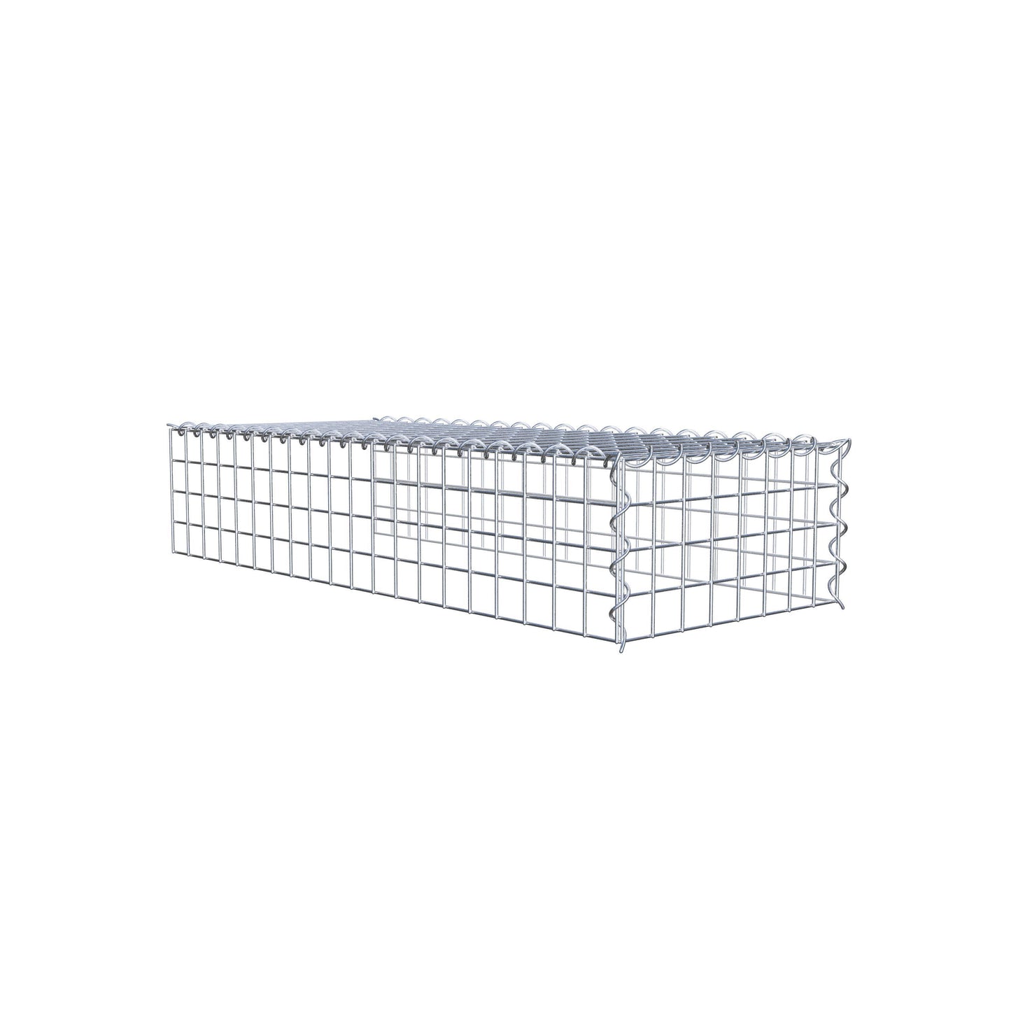 Extra gabion typ 4 100 cm x 20 cm x 40 cm (L x H x D), maskstorlek 5 cm x 5 cm, spiral