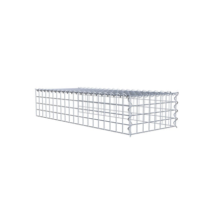 Extra gabion typ 4 100 cm x 20 cm x 40 cm (L x H x D), maskstorlek 5 cm x 5 cm, spiral