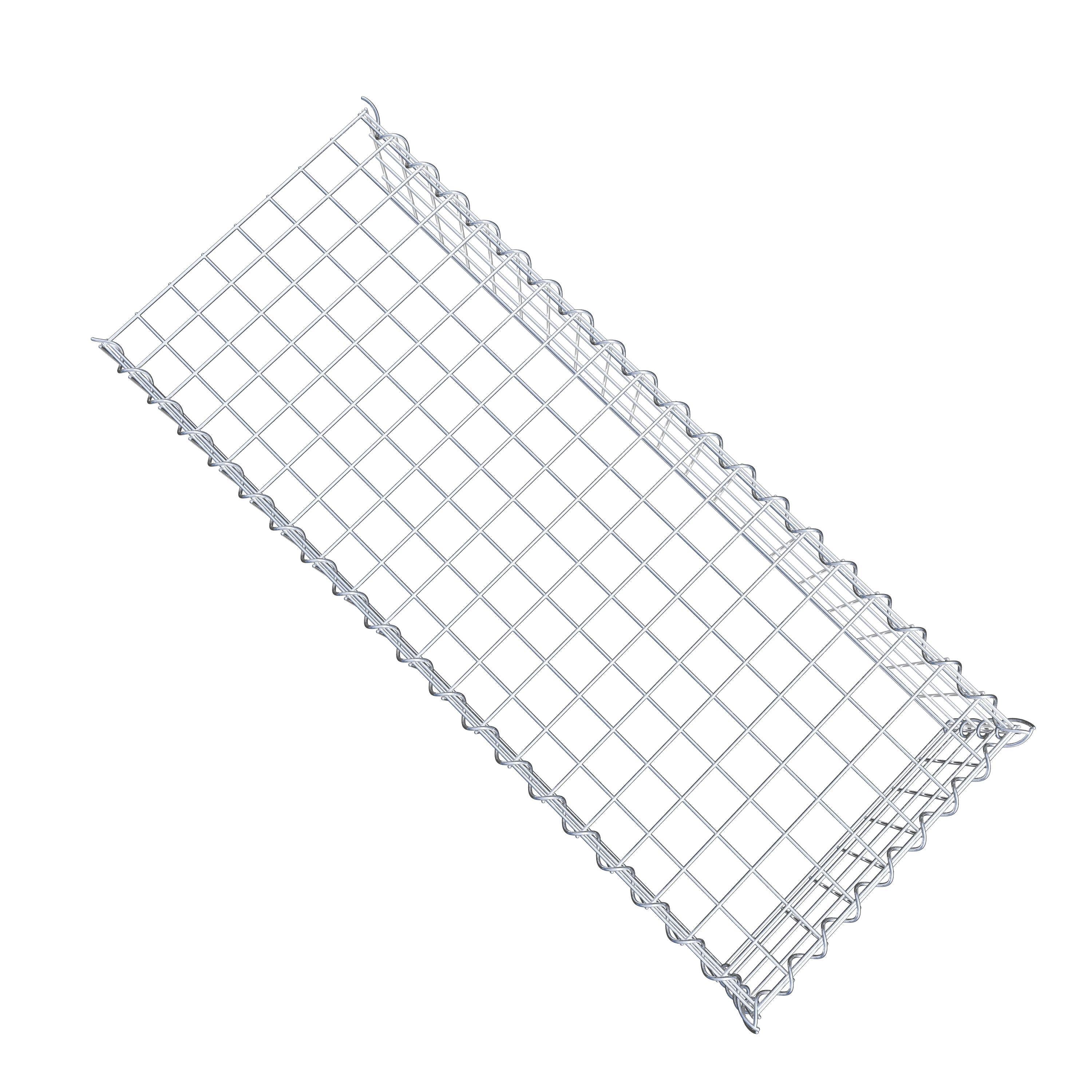 Grown-on gabion type 4 100 cm x 20 cm x 40 cm (L x H x D), mesh size 5 cm x 5 cm, spiral