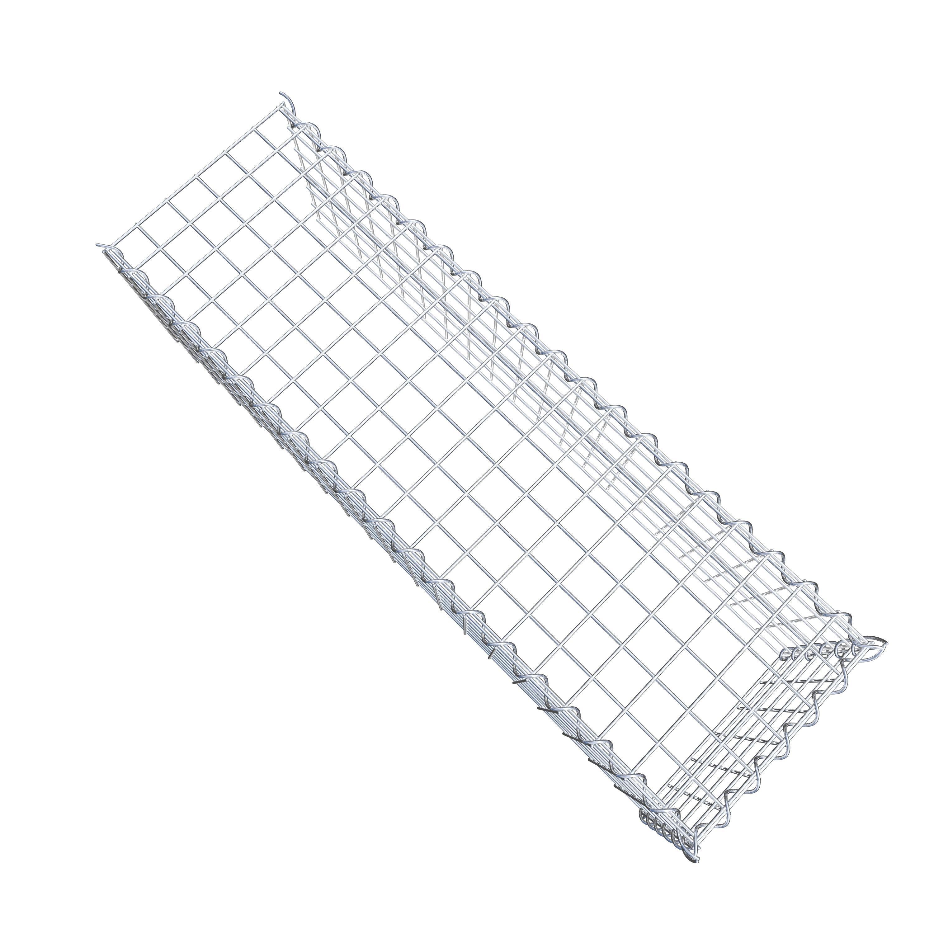 Extra gabion typ 4 100 cm x 30 cm x 30 cm (L x H x D), maskstorlek 5 cm x 5 cm, spiral