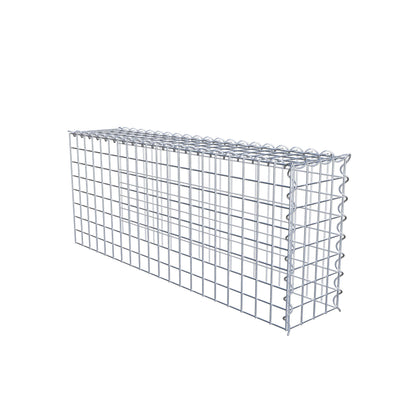 Grown-on gabion type 4 100 cm x 40 cm x 20 cm (L x H x D), mesh size 5 cm x 5 cm, spiral