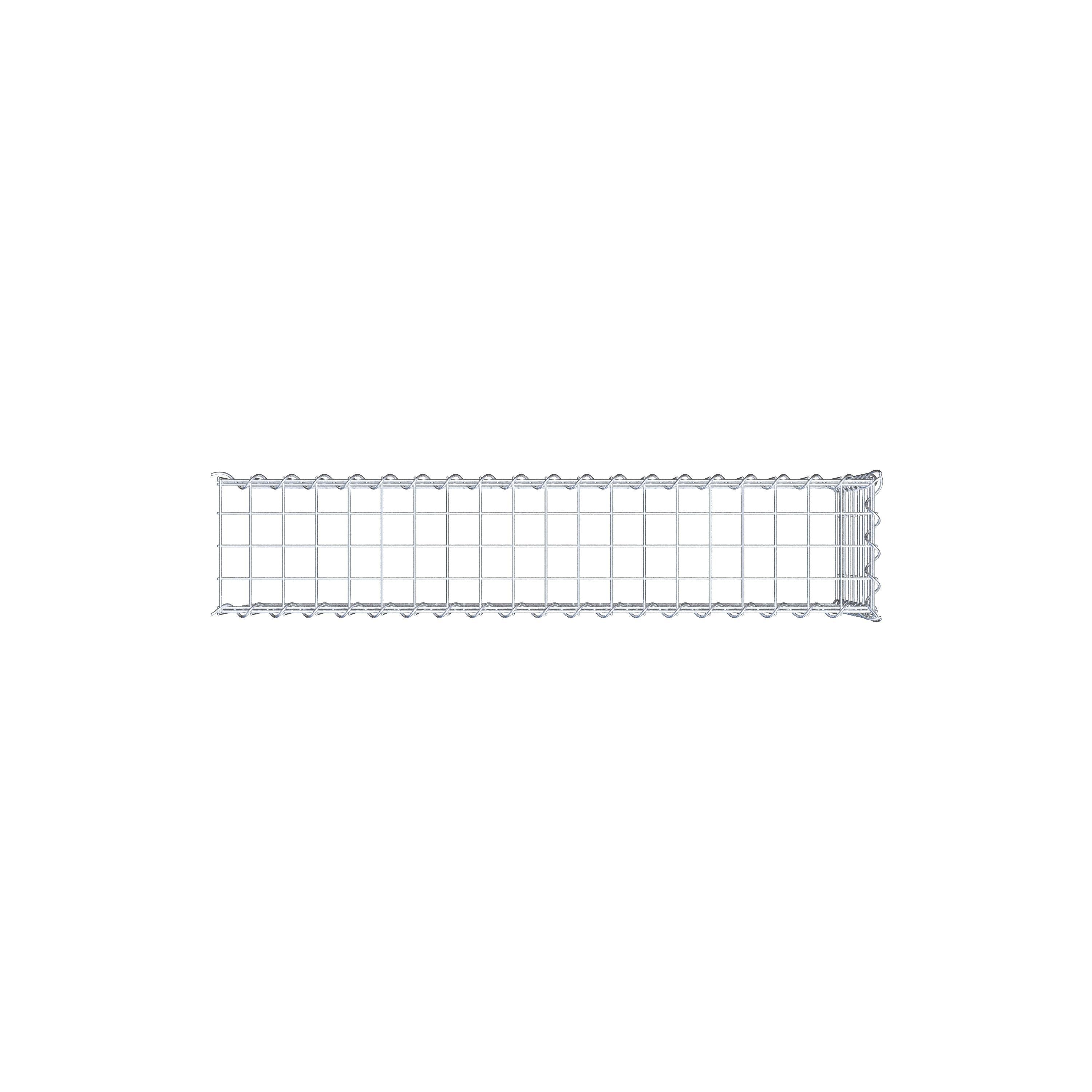 Gabion rapporté type 4 100 cm x 40 cm x 20 cm (L x H x P), mailles 5 cm x 5 cm, spirale