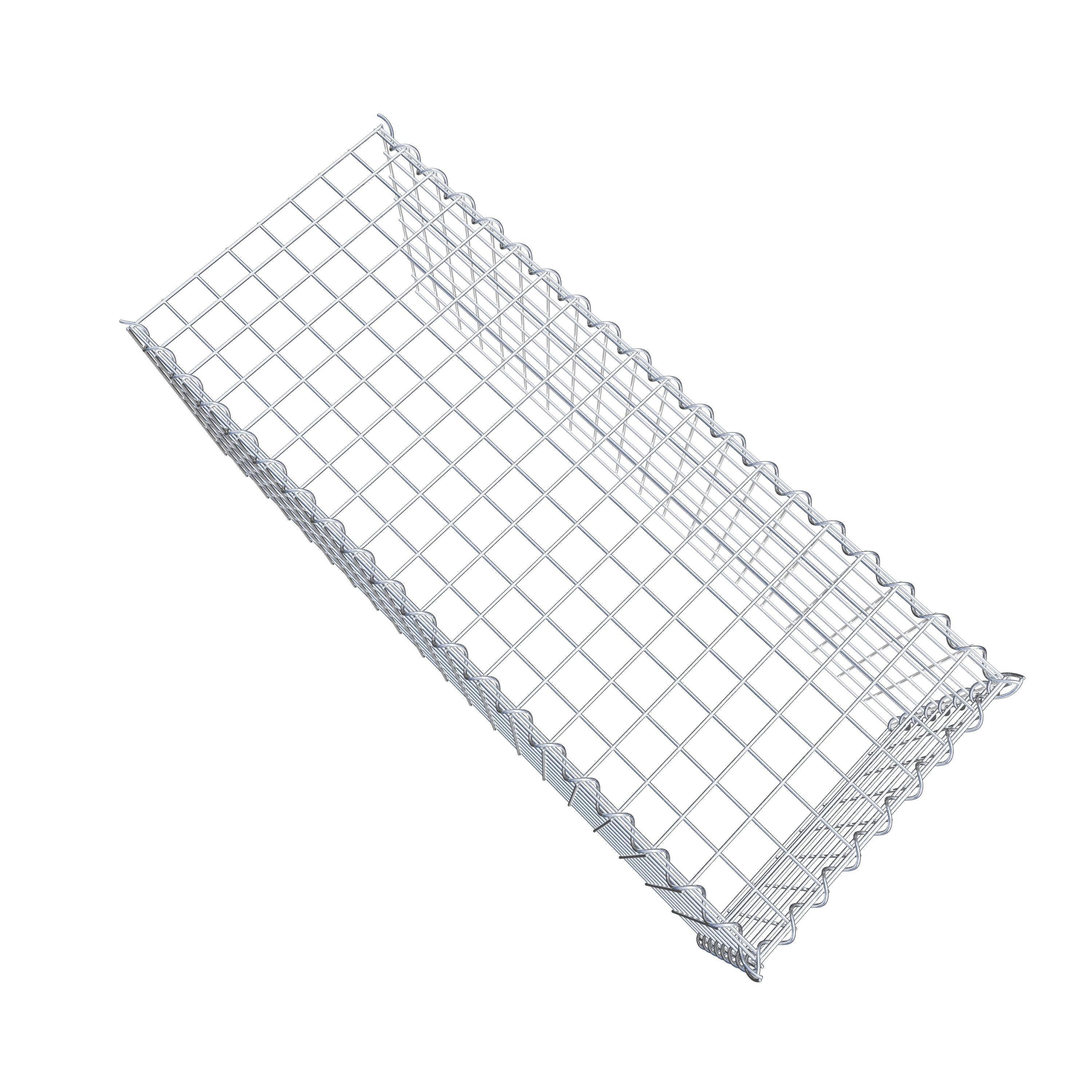 Opvokset gabion type 4 100 cm x 40 cm x 40 cm (L x H x D), maskestørrelse 5 cm x 5 cm, spiral