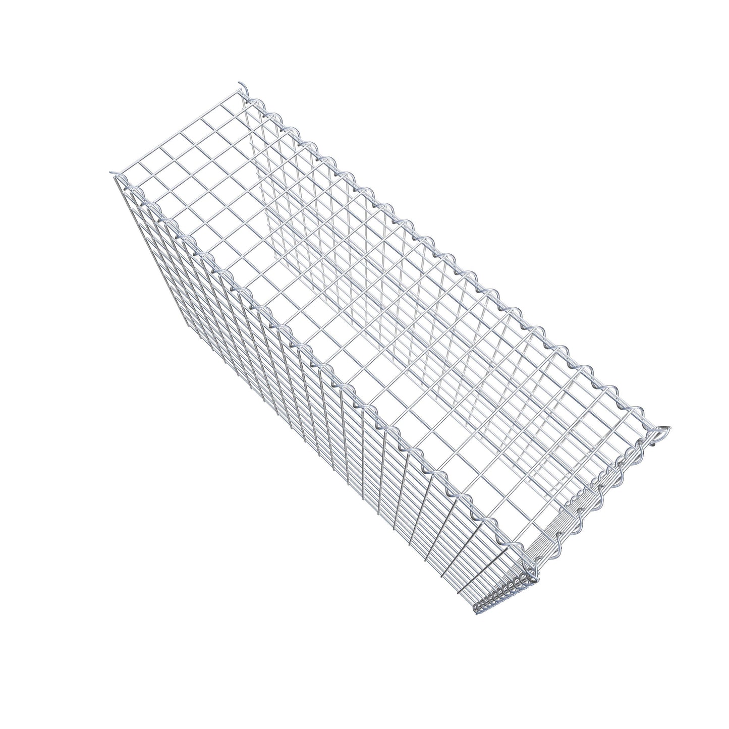 Gavión adulto tipo 4 100 cm x 60 cm x 30 cm (largo x alto x profundidad), tamaño de malla 5 cm x 5 cm, espiral