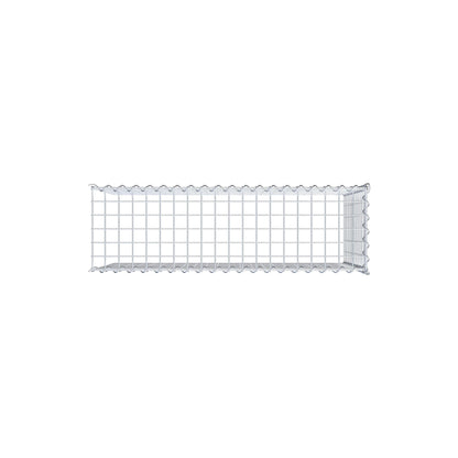 Gavión adulto tipo 4 100 cm x 60 cm x 30 cm (largo x alto x profundidad), tamaño de malla 5 cm x 5 cm, espiral