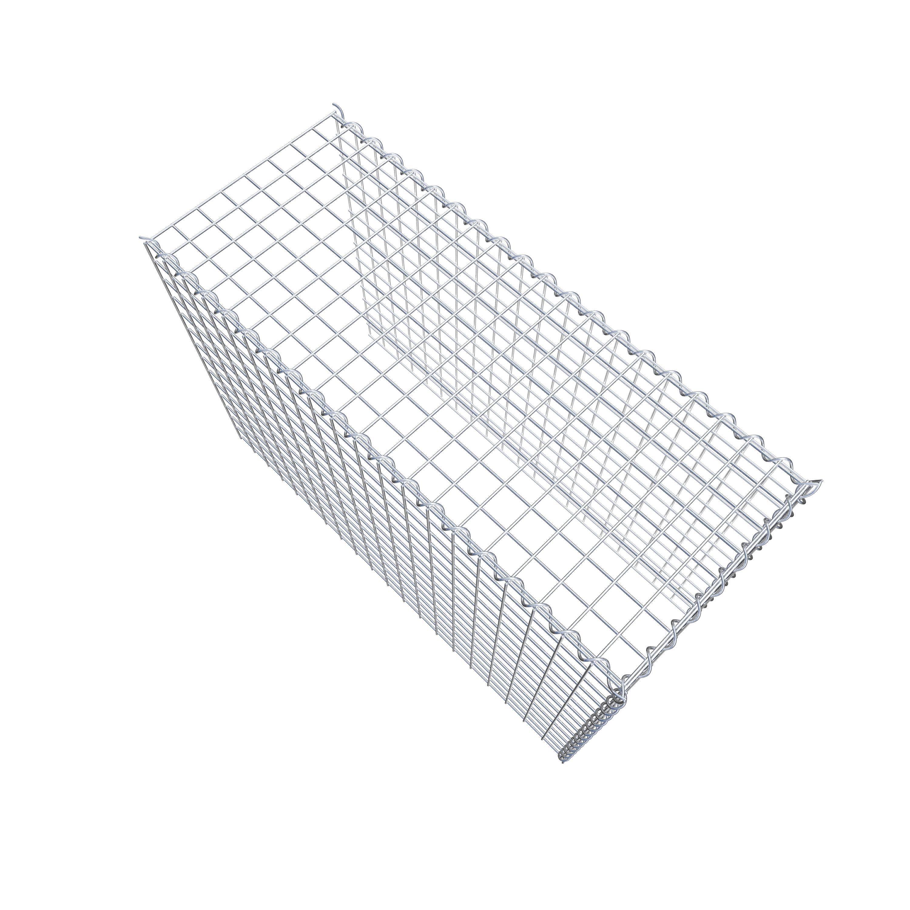 Grown-on gabion type 4 100 cm x 70 cm x 40 cm (L x H x D), mesh size 5 cm x 5 cm, spiral