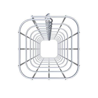 Columna de gaviones cuadrada 17 cm x 17 cm, 80 cm de altura, MW 5 cm x 10 cm