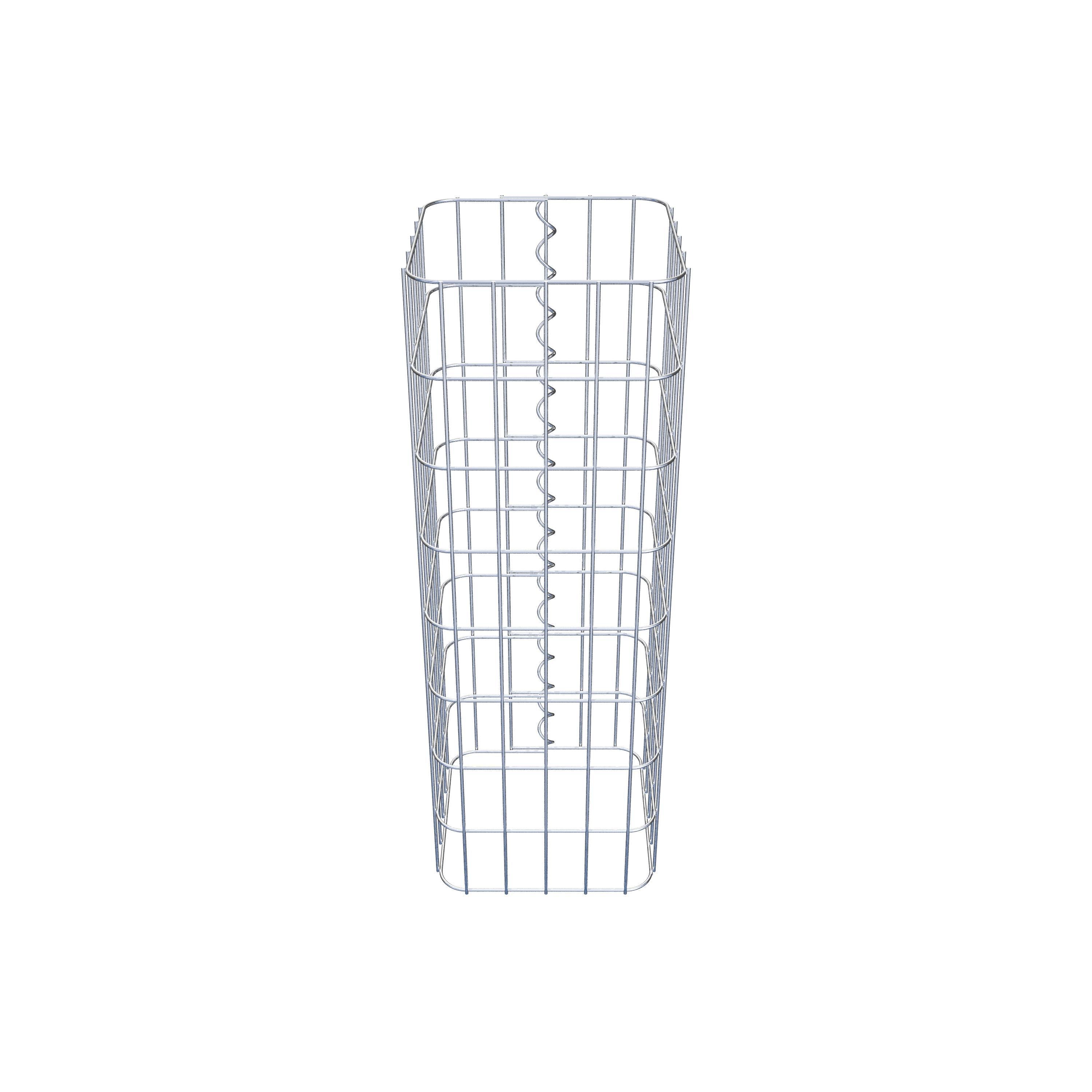 Colonna di gabbioni quadrata 27 cm x 27 cm, alta 80 cm, MW 5 cm x 10 cm