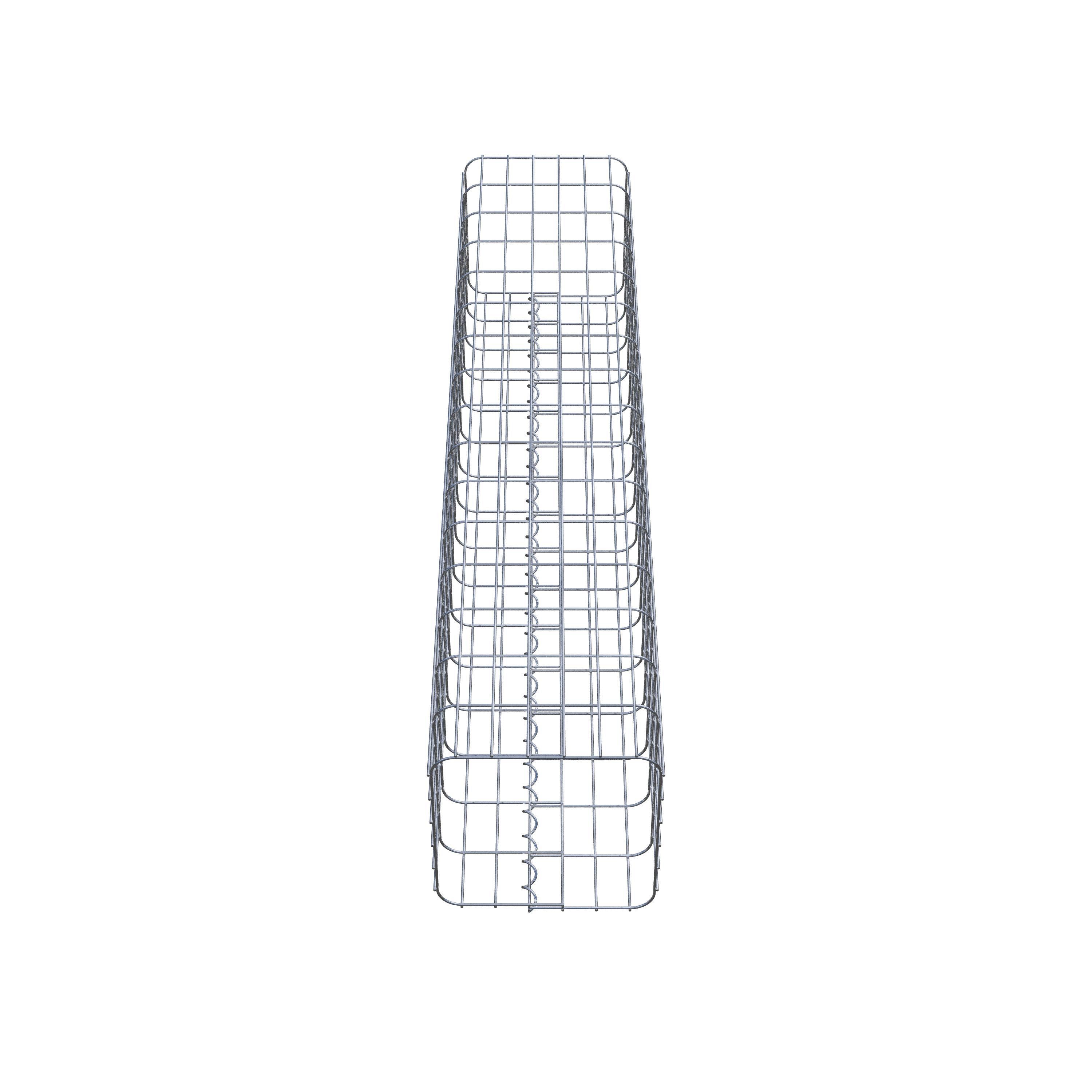 Gabion column square 32 cm x 32 cm, 160 cm height, MW 5 cm x 10 cm