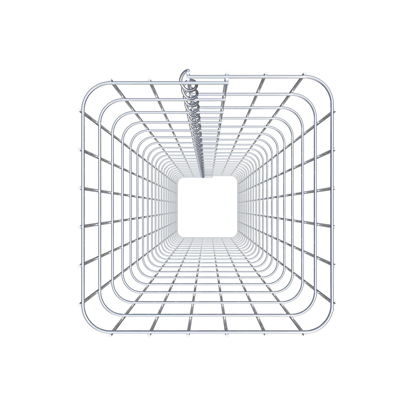 Colonna di gabbioni angolare 32 cm x 32 cm, altezza 200 cm, MW 5 cm x 10 cm