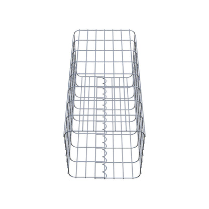 Colonne de gabion carrée 37 cm x 37 cm, 80 cm de hauteur, MW 5 cm x 10 cm