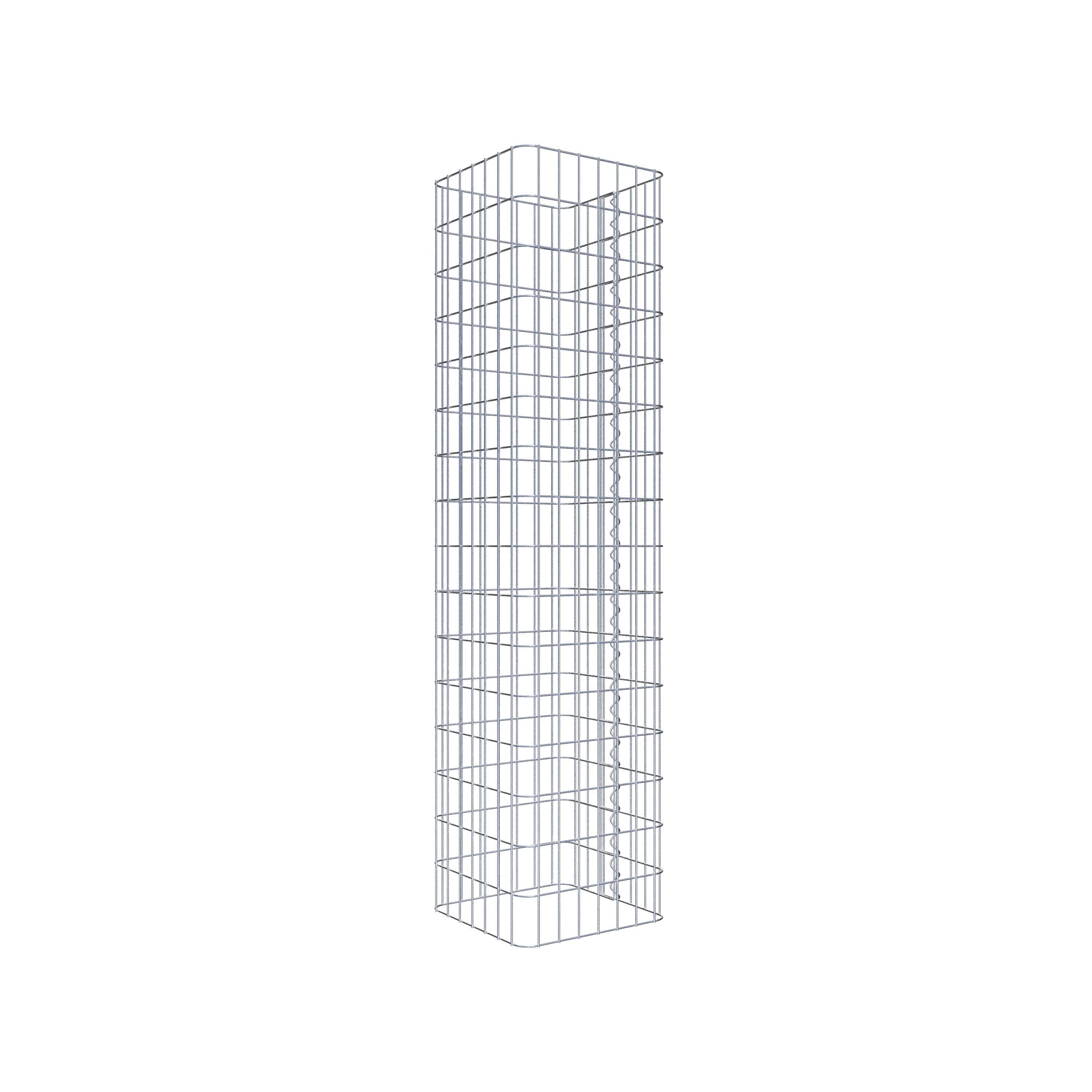 Gabion column square 37 cm x 37 cm, 160 cm height, MW 5 cm x 10 cm