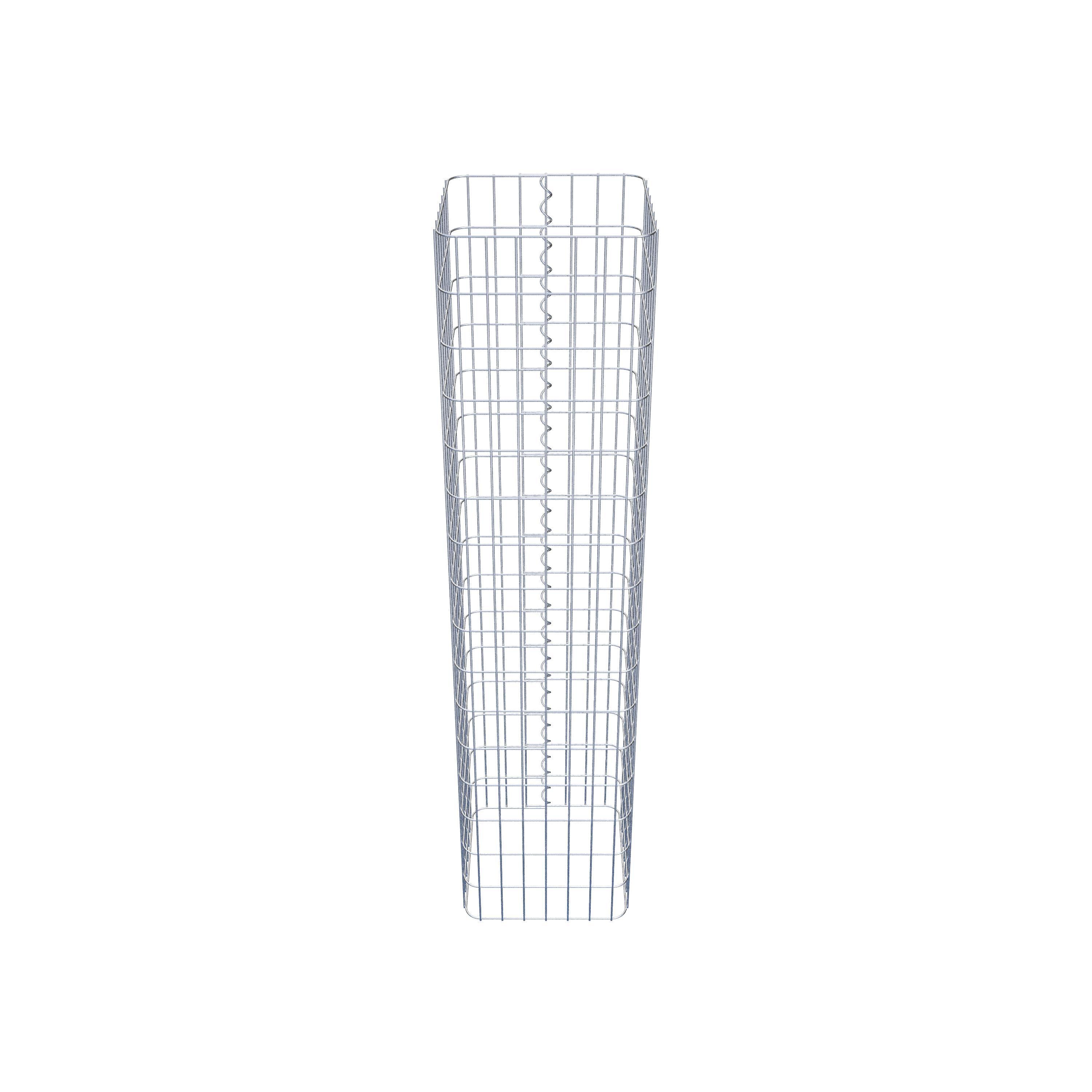 Gabion column square 37 cm x 37 cm, 160 cm height, MW 5 cm x 10 cm