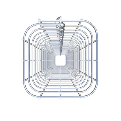 Gabionensäule eckig 17 cm x 17 cm, 200 cm Höhe, MW 5 cm x 5 cm