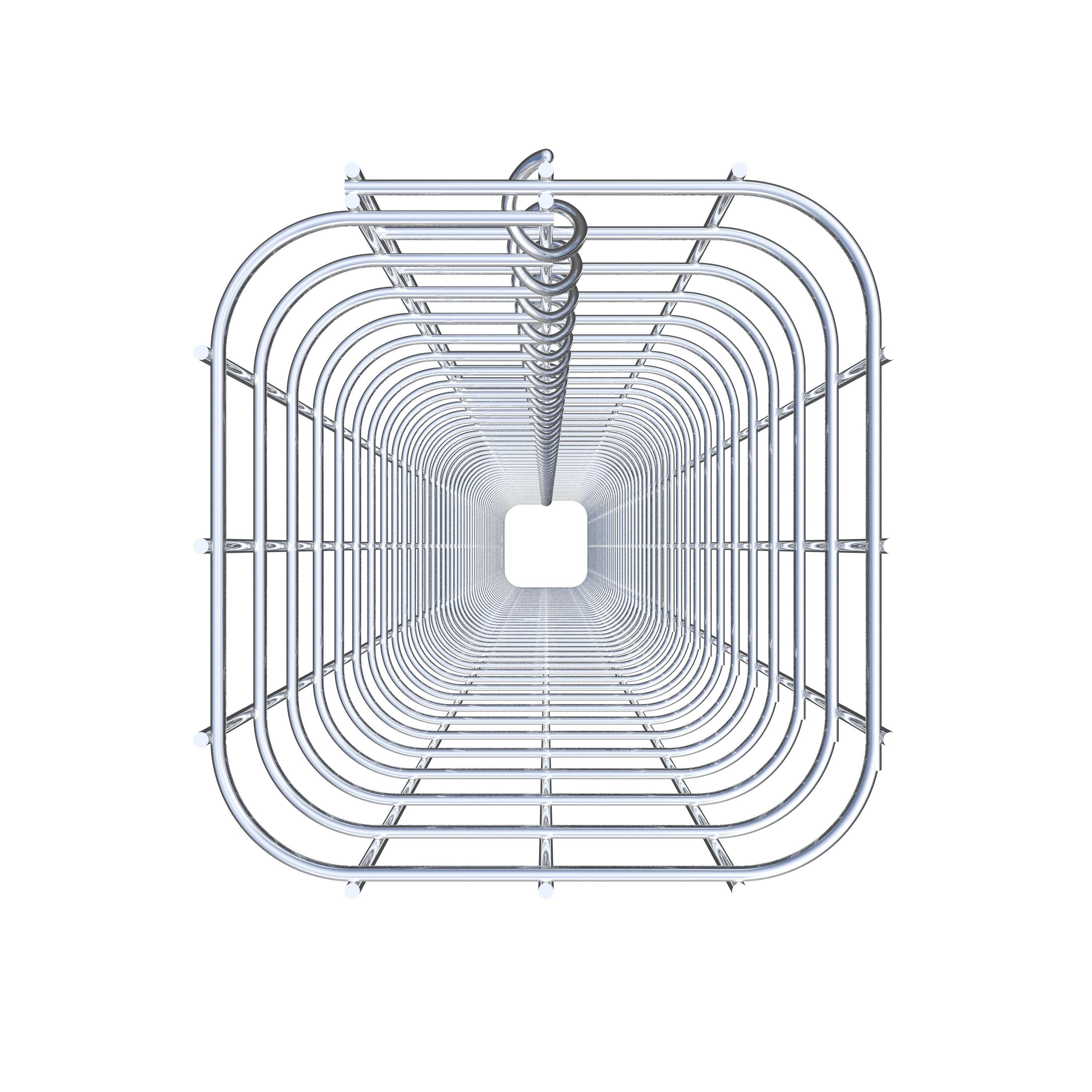 Gabionsøjle firkantet 17 cm x 17 cm, 230 cm høj, MW 5 cm x 5 cm