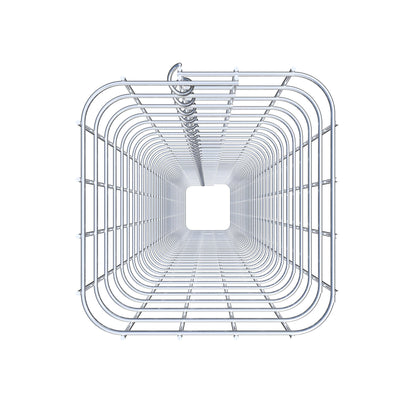 Colonne de gabion carrée 22 cm x 22 cm, hauteur 200 cm, MW 5 cm x 5 cm