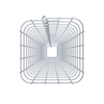 Schanskorfzuil, vierkant 22 cm x 22 cm, 230 cm hoog, MW 5 cm x 5 cm