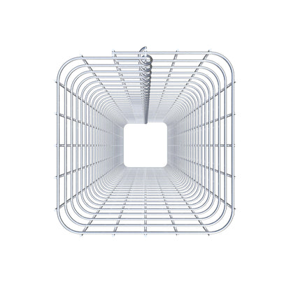 Columna de gaviones angular 27 cm x 27 cm, 160 cm de altura, MW 5 cm x 5 cm