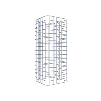 Colonne de gabion carrée 32 cm x 32 cm, hauteur 80 cm, MW 5 cm x 5 cm