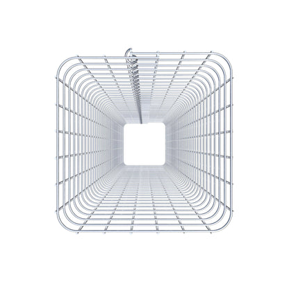 Gabionensäule eckig 32  cm x 32  cm, 200 cm Höhe, MW 5 cm x 5 cm