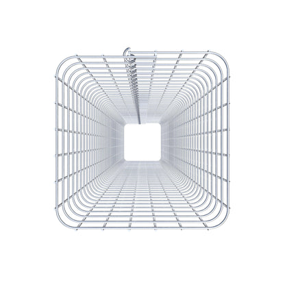 Columna de gaviones angular 32 cm x 32 cm, 230 cm de altura, MW 5 cm x 5 cm