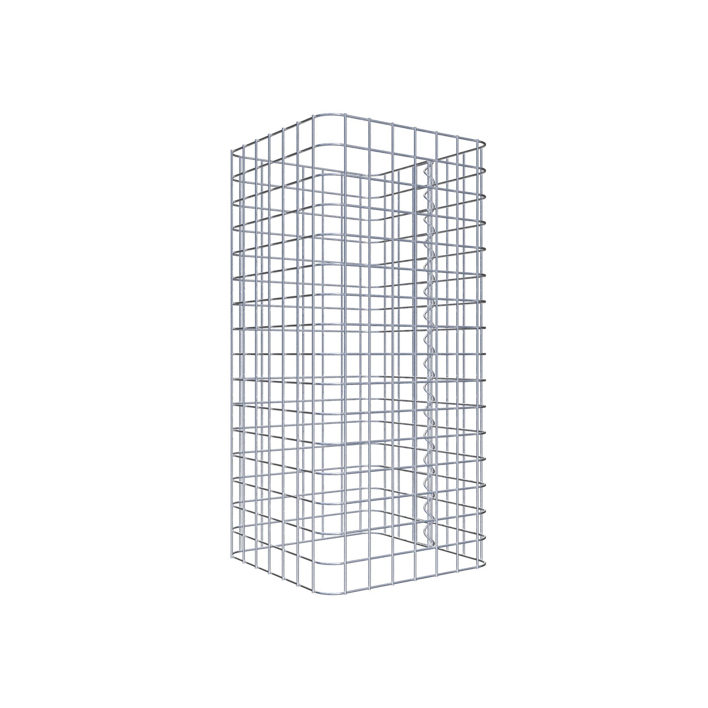 Colonne de gabion carrée 37 cm x 37 cm, hauteur 80 cm, MW 5 cm x 5 cm