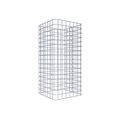 Colonne de gabion carrée 37 cm x 37 cm, hauteur 80 cm, MW 5 cm x 5 cm