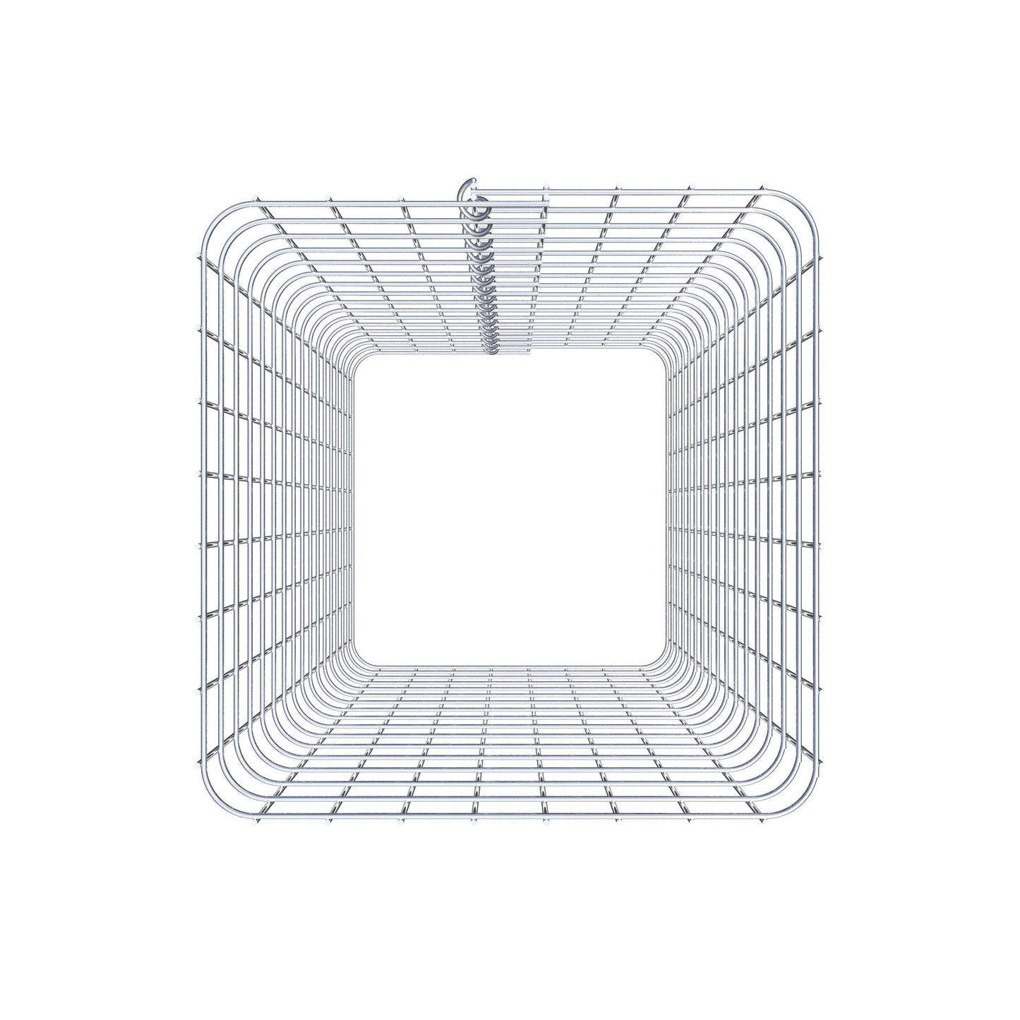 Columna de gaviones, angular 42 cm x 42 cm, 80 cm de altura, MW 5 cm x 5 cm