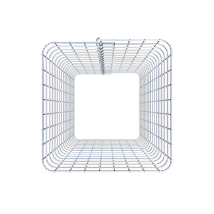 Columna de gaviones, angular 42 cm x 42 cm, 80 cm de altura, MW 5 cm x 5 cm