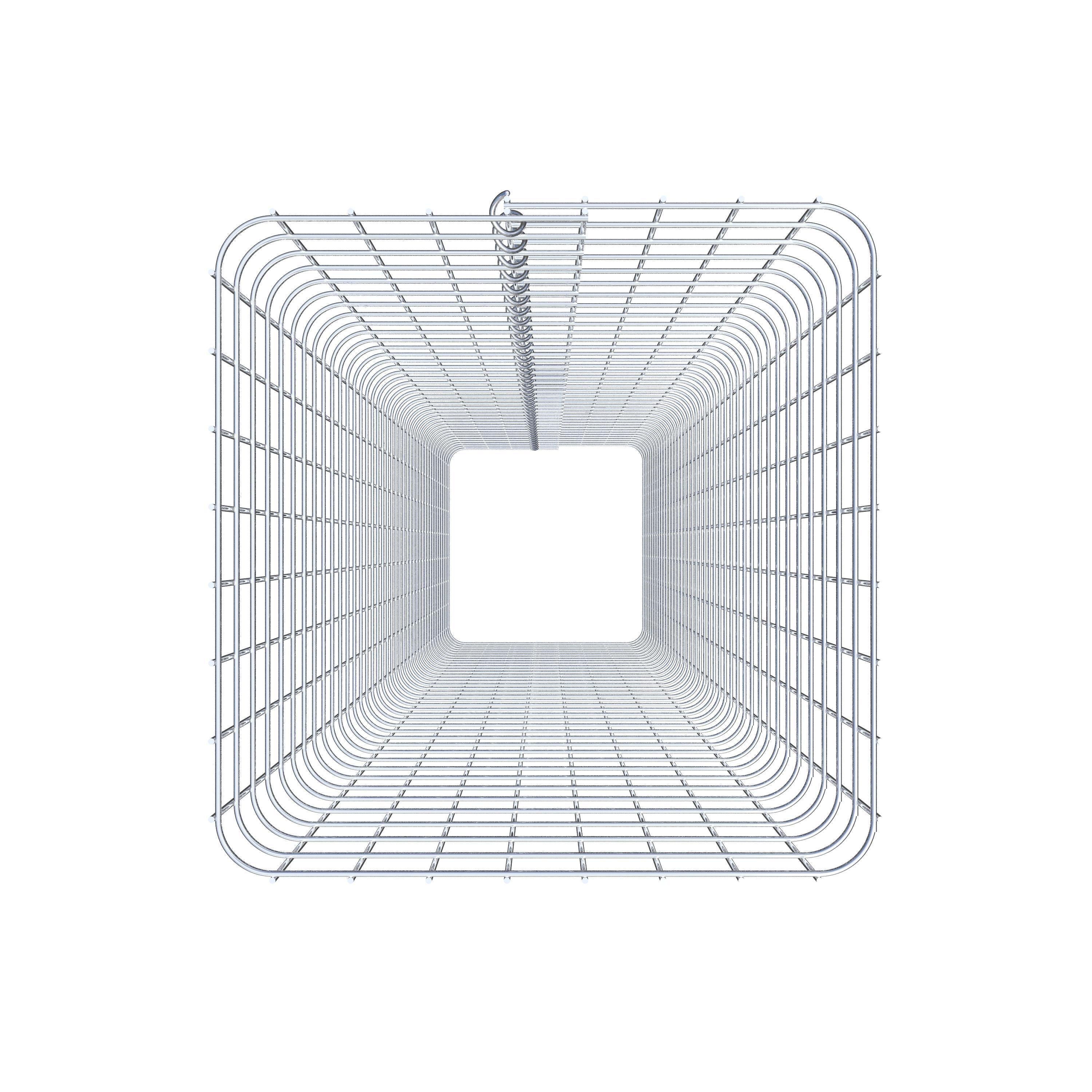 Gabionsøjle firkantet 42 cm x 42 cm, 200 cm høj, MW 5 cm x 5 cm