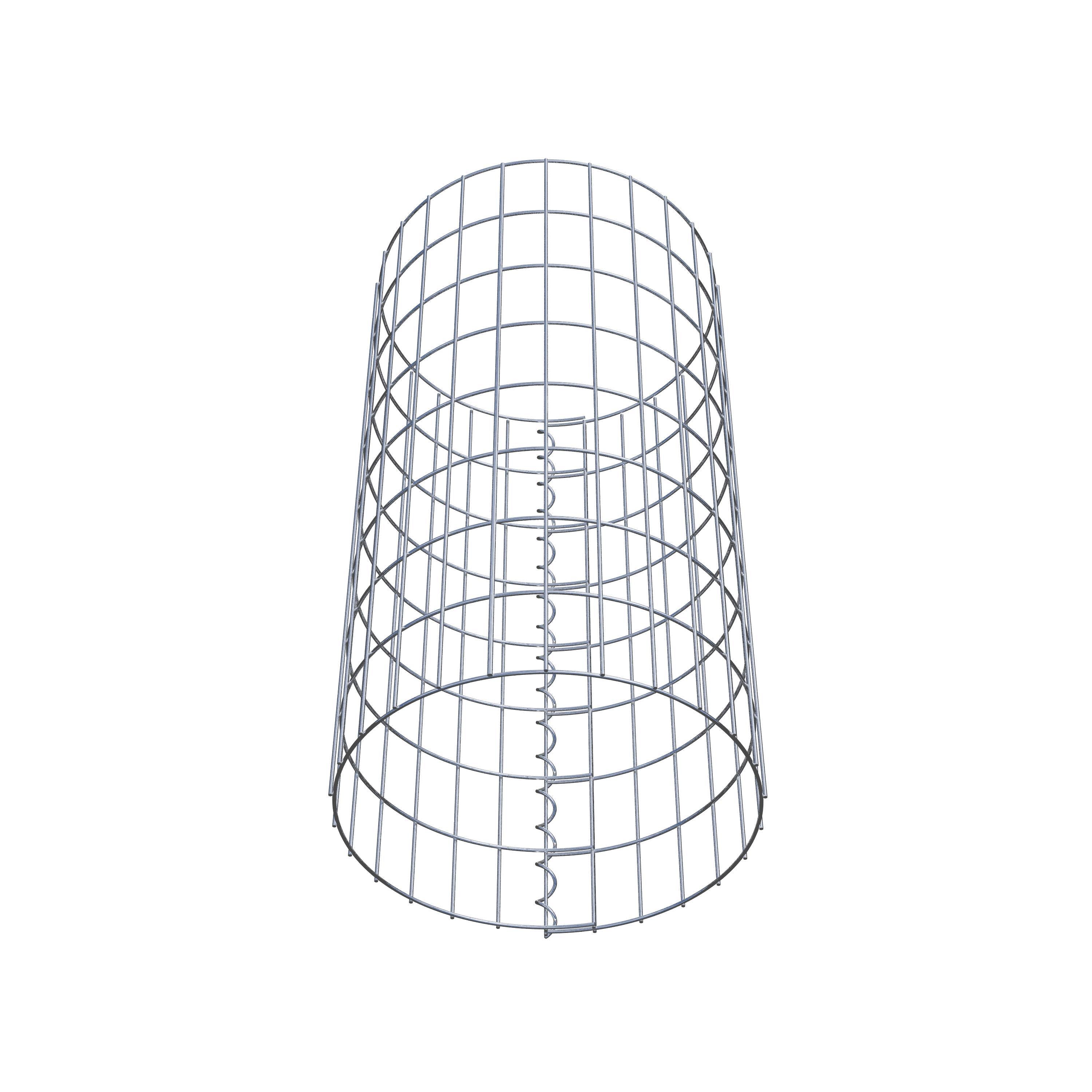 Gabionsøjle ca. 42 cm diameter, 80 cm højde, maskestørrelse 5 cm x 10 cm